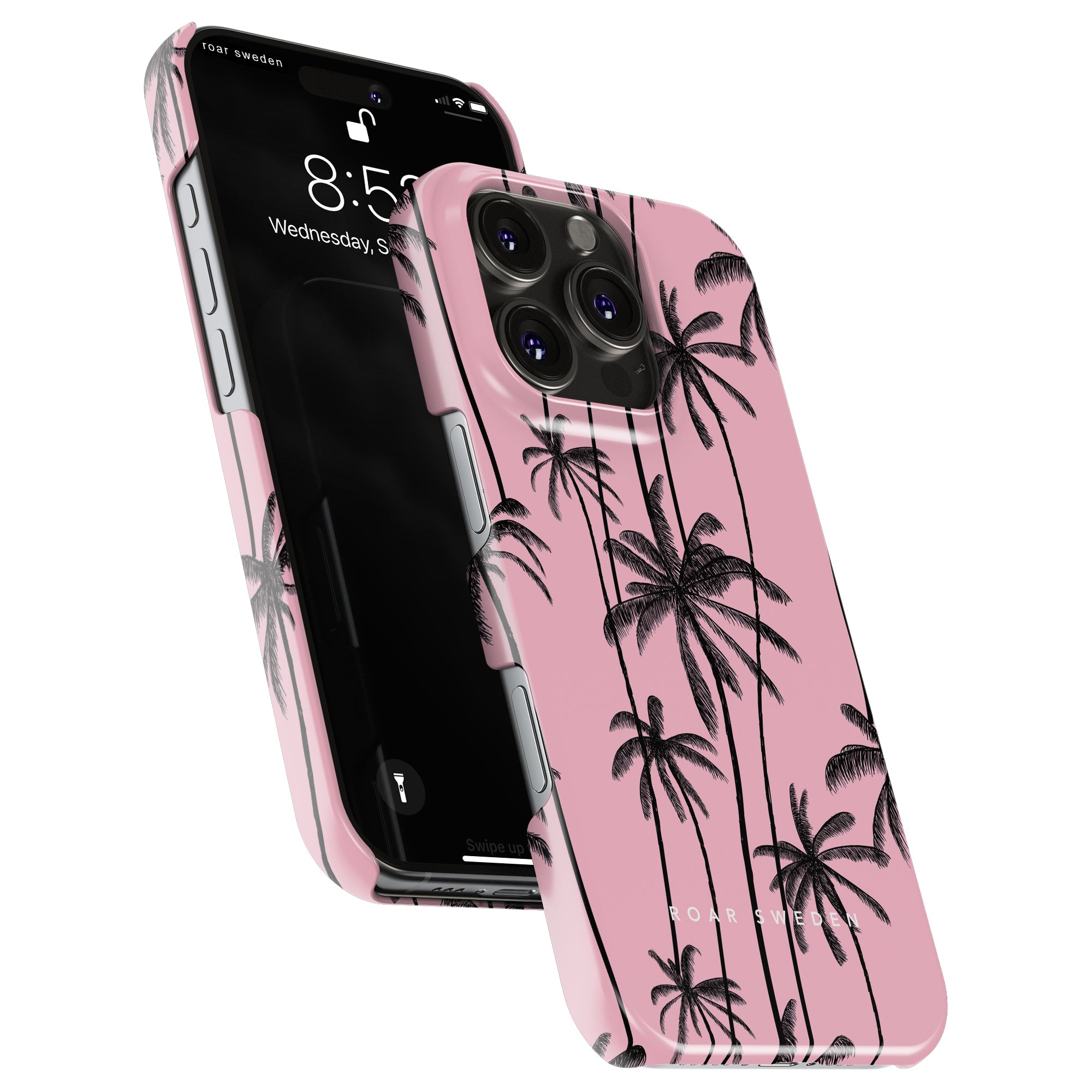 Slim mobilskal – Pink Palms
