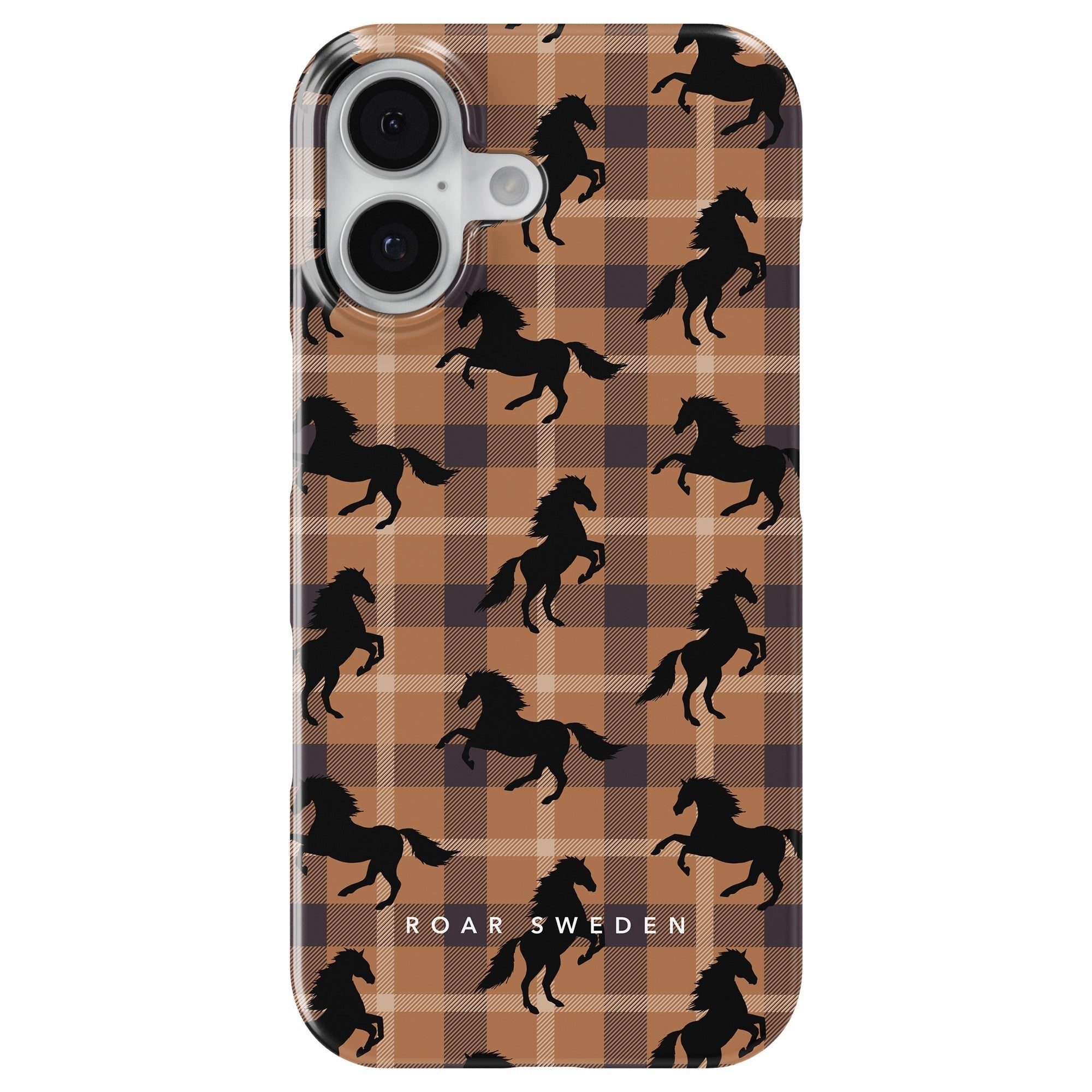Plaid Horse Slim mobilskal – Plaid Horse Brown