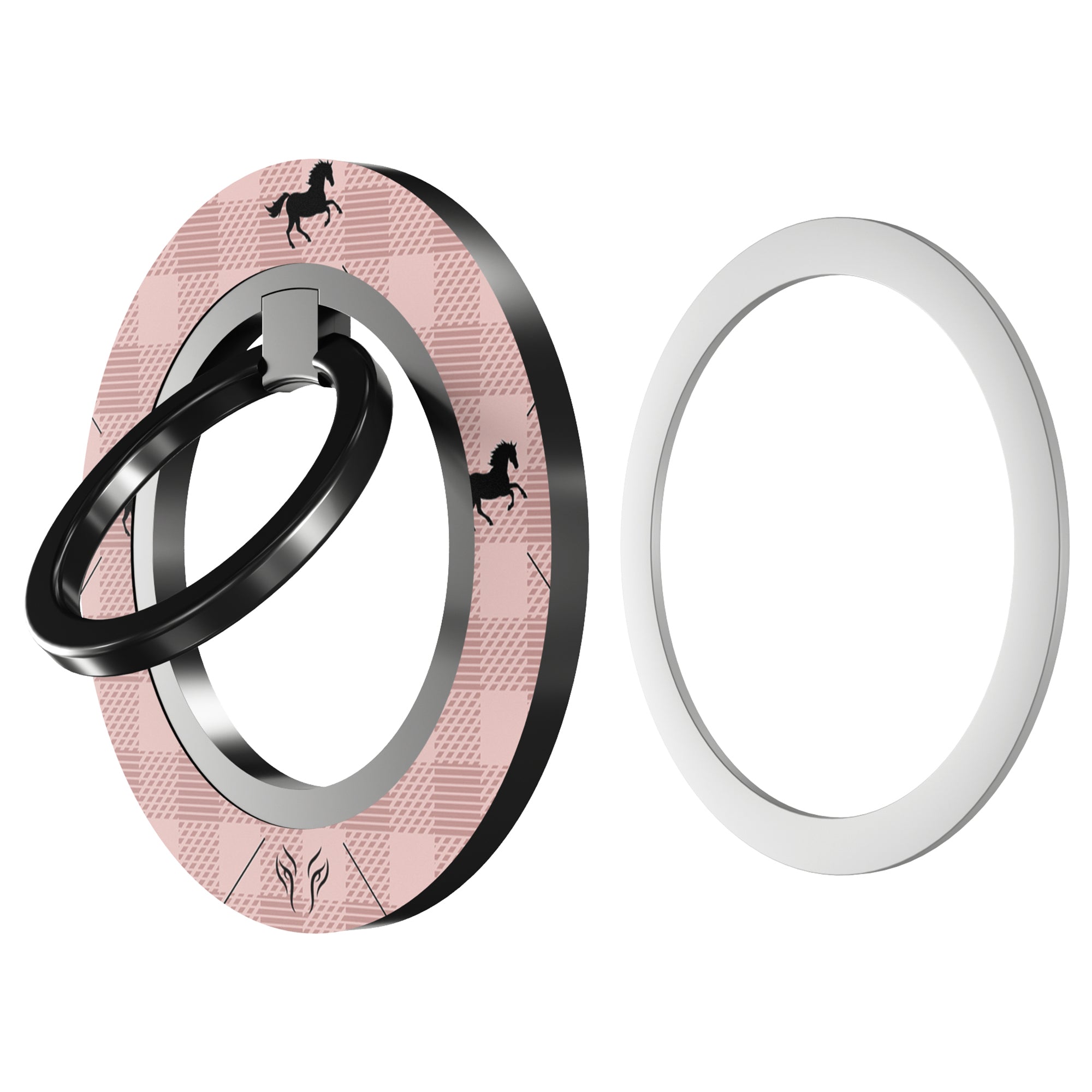 Plaid Horse Rosy - Magnetring – magnetring för mobil