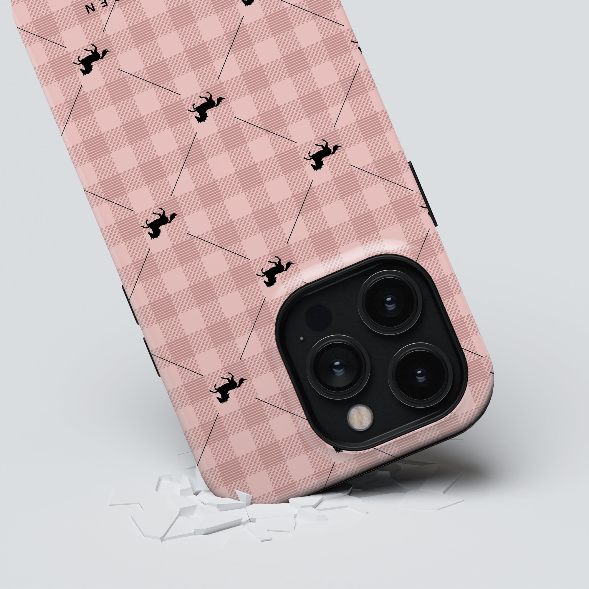 Plaid Horse Rosy - Magsafe Tough Case - Roar Sweden