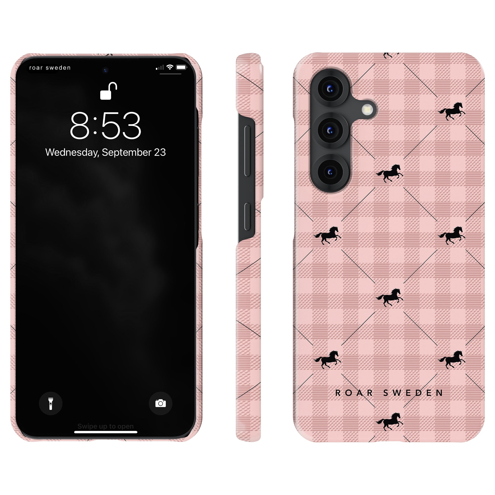 Plaid Horse Rosy - Slim case - Roar Sweden