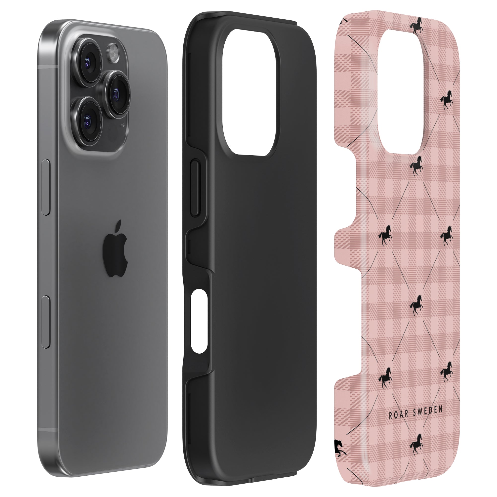 Plaid Horse Rosy - Tough Case - Roar Sweden