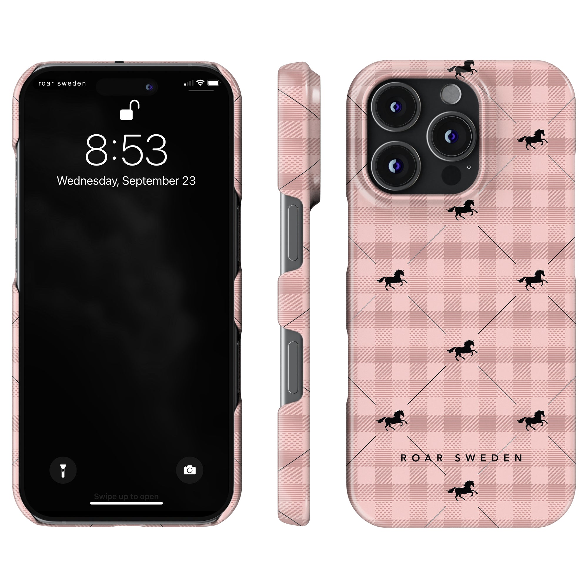 Plaid Horse Rosy - Slim case - Roar Sweden