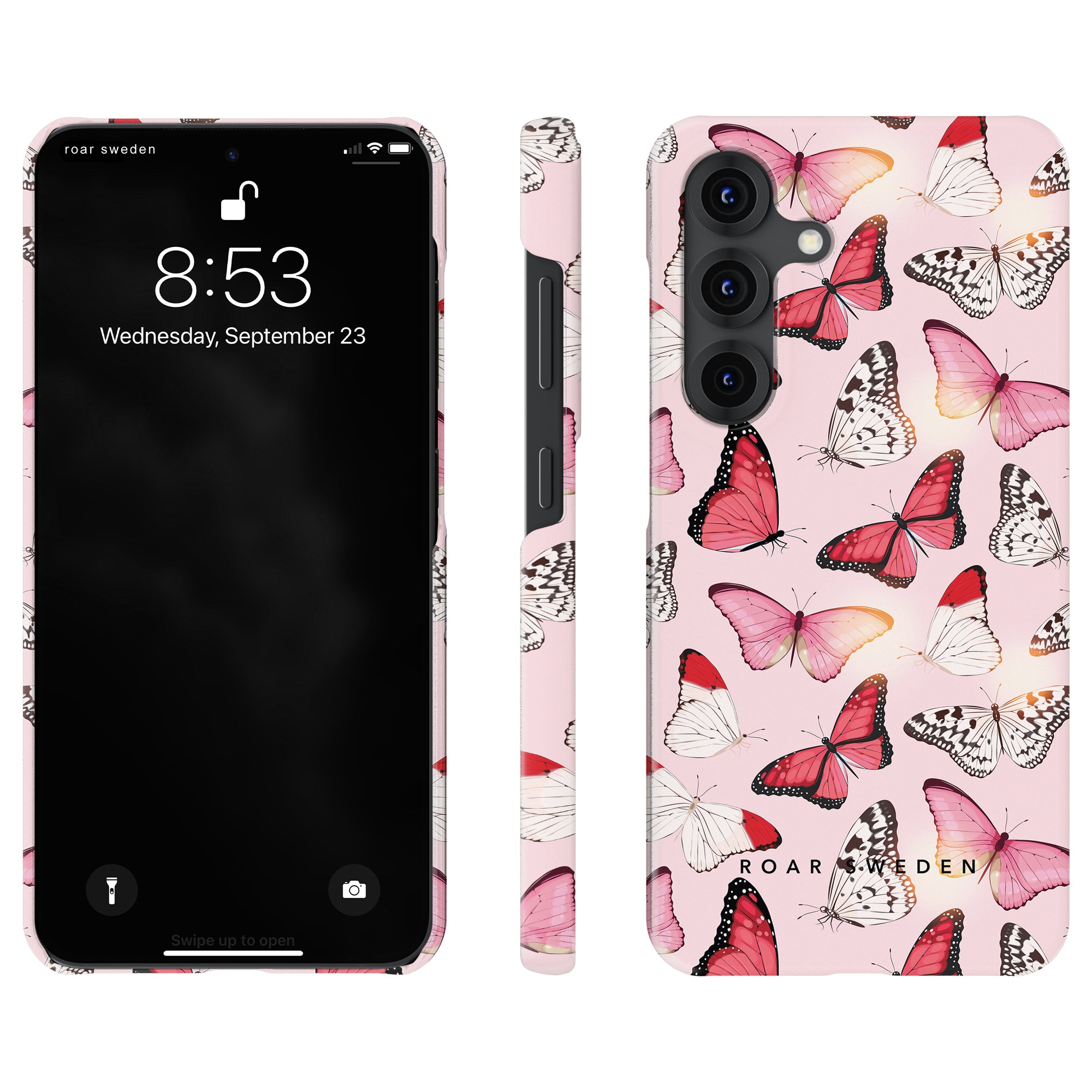 Slim mobilskal – Rosy Butterflies