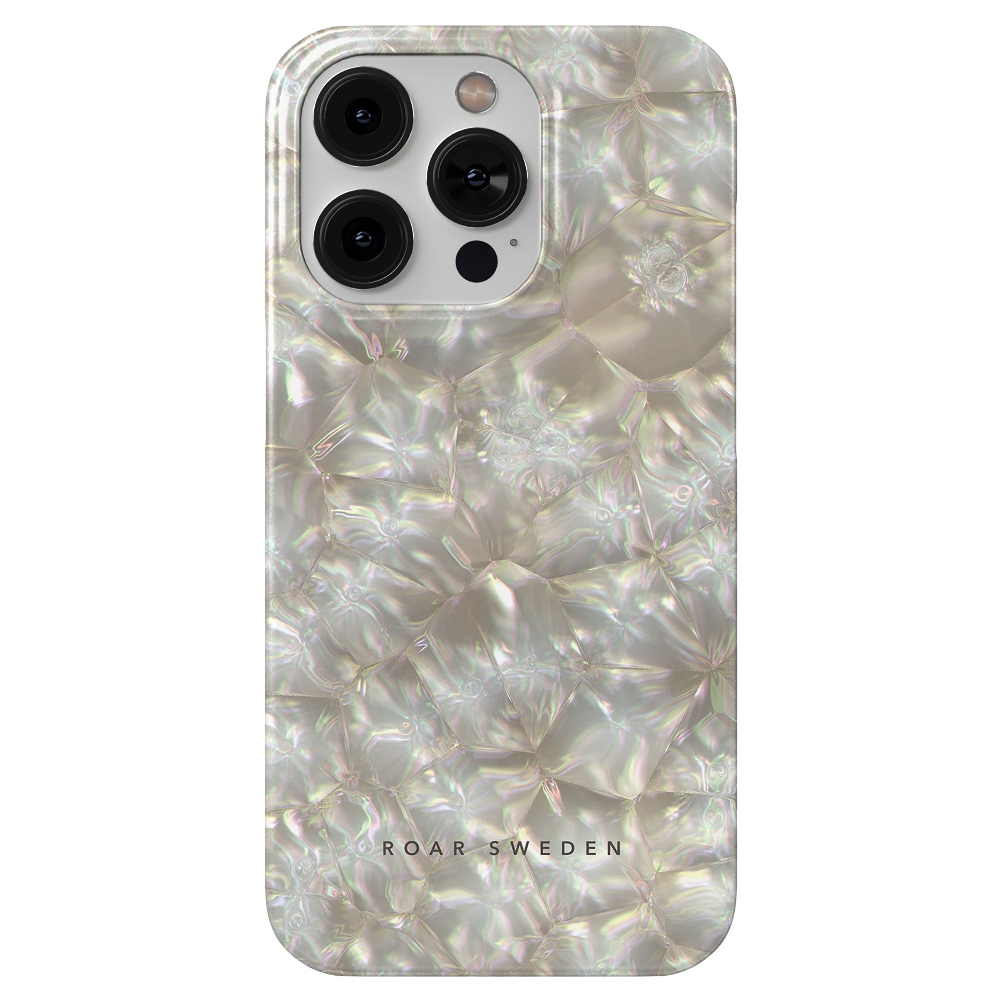 iPhone case with Pearls - Slim case design and triple-camera cutout, branded by Ideal of Sweden from the Oyster Collection.