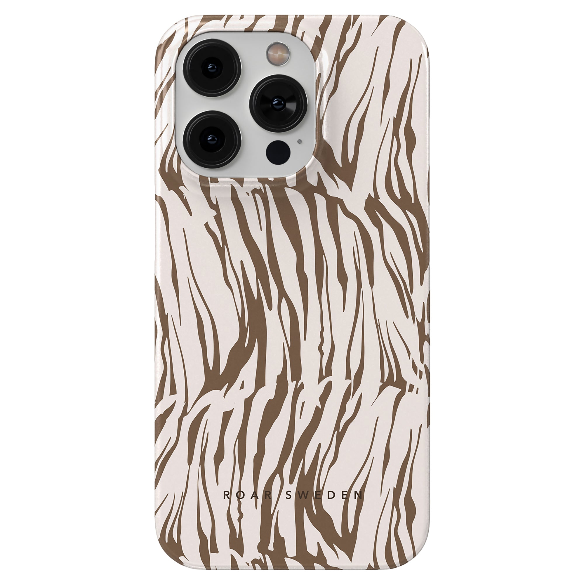 A White Tiger - Slim case with a zebra stripe pattern design, perfect for adding a touch of office comfort.