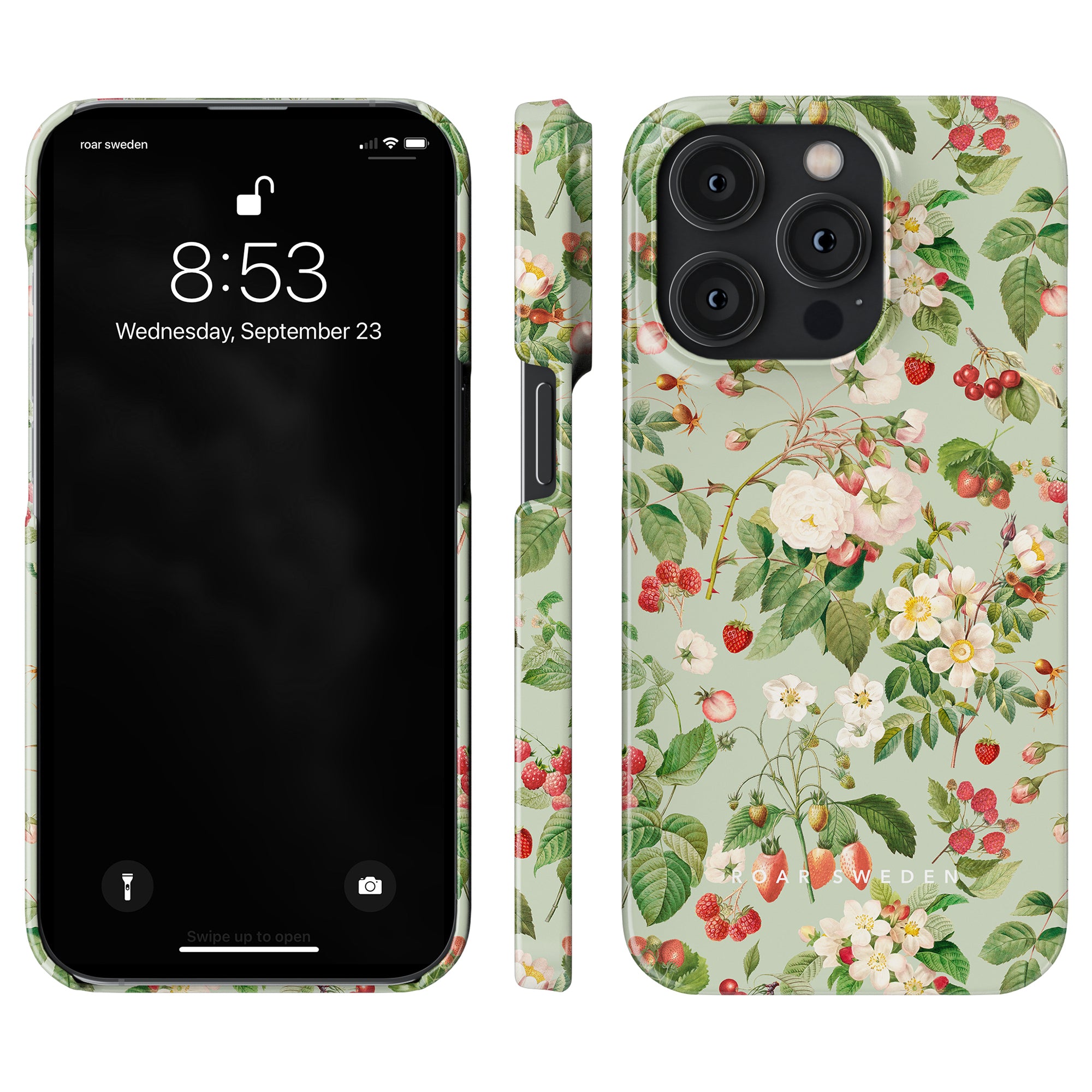 Tasty Garden - Slim case smartphone displaying the lock screen with the time and date, perfect for your product description needs. Enhanced with SEO.