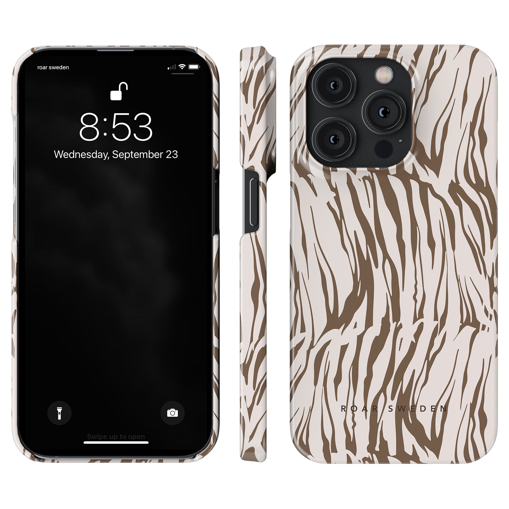 Smartphone and matching White Tiger - Slim case, perfect for adding a touch of office comfort to your ergonomic chair experience.