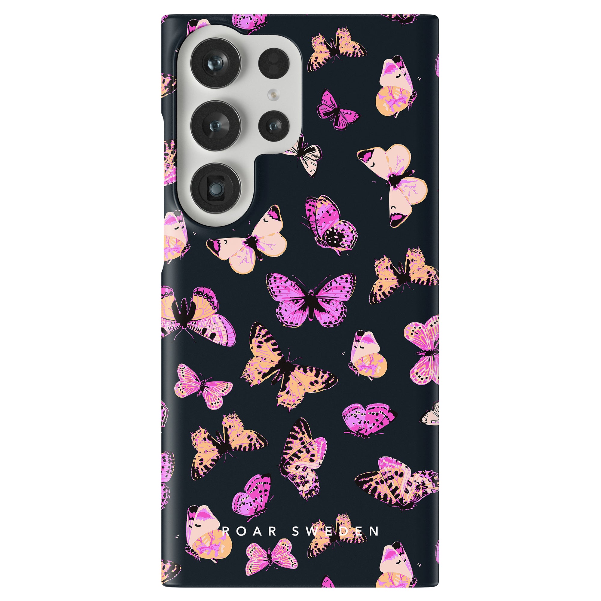 A Pink Butterflies - Slim case with butterflies on it and short sleeves.