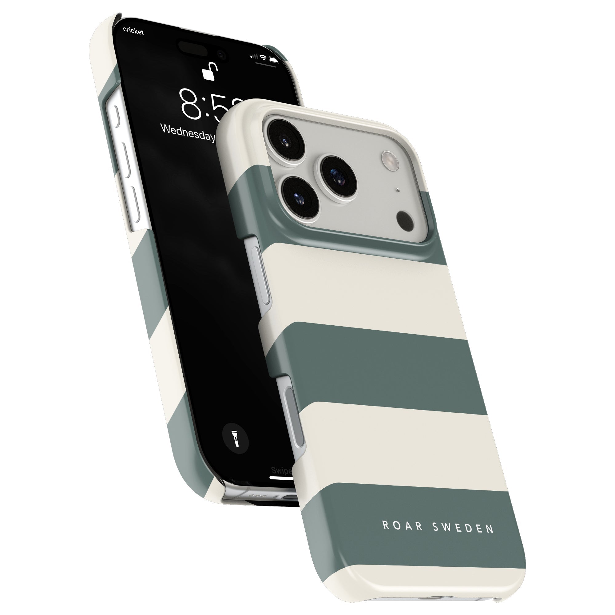 Sage Stripes - Slim case - Roar Sweden