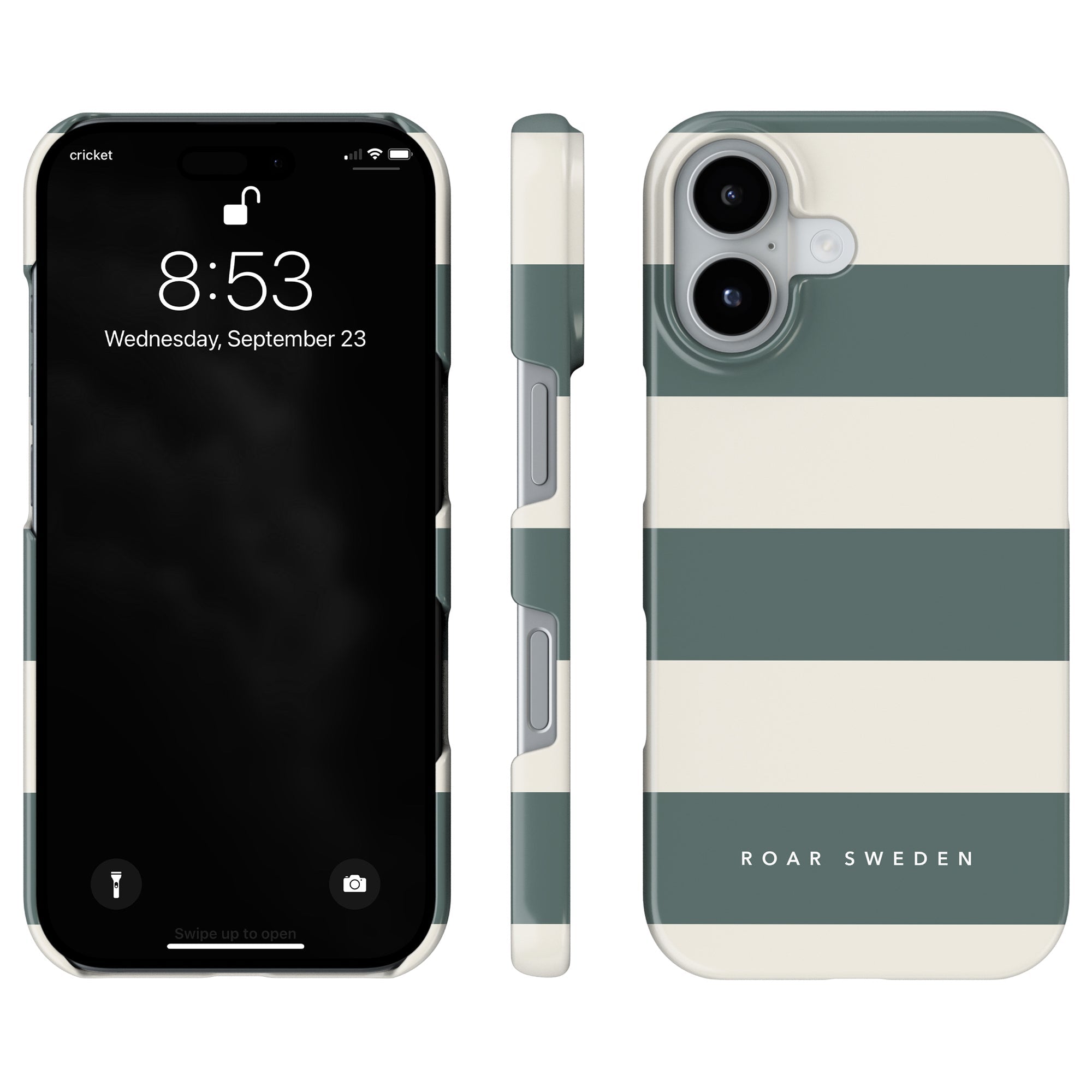 Sage Stripes - Slim case - Roar Sweden