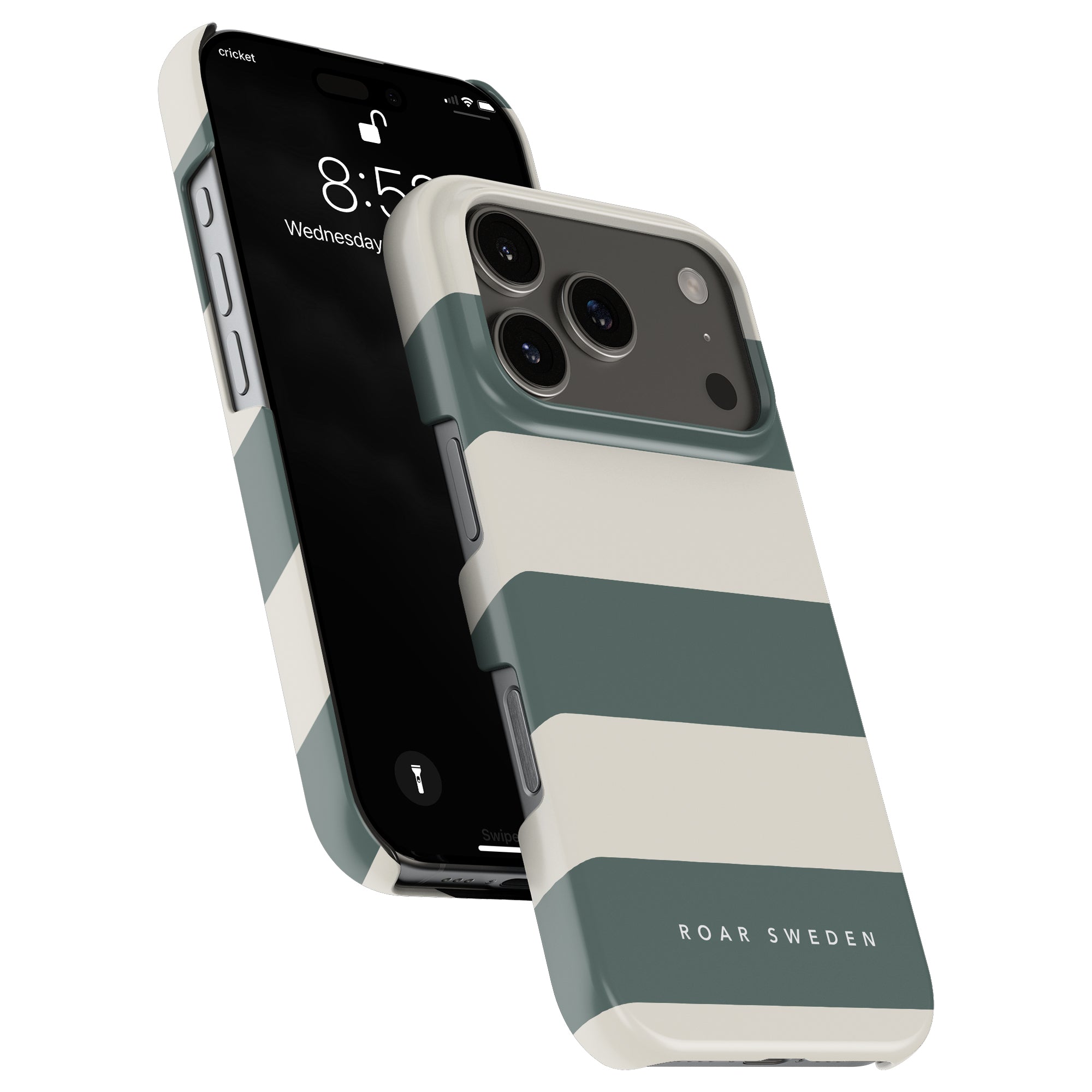 Sage Stripes - Slim case - Roar Sweden