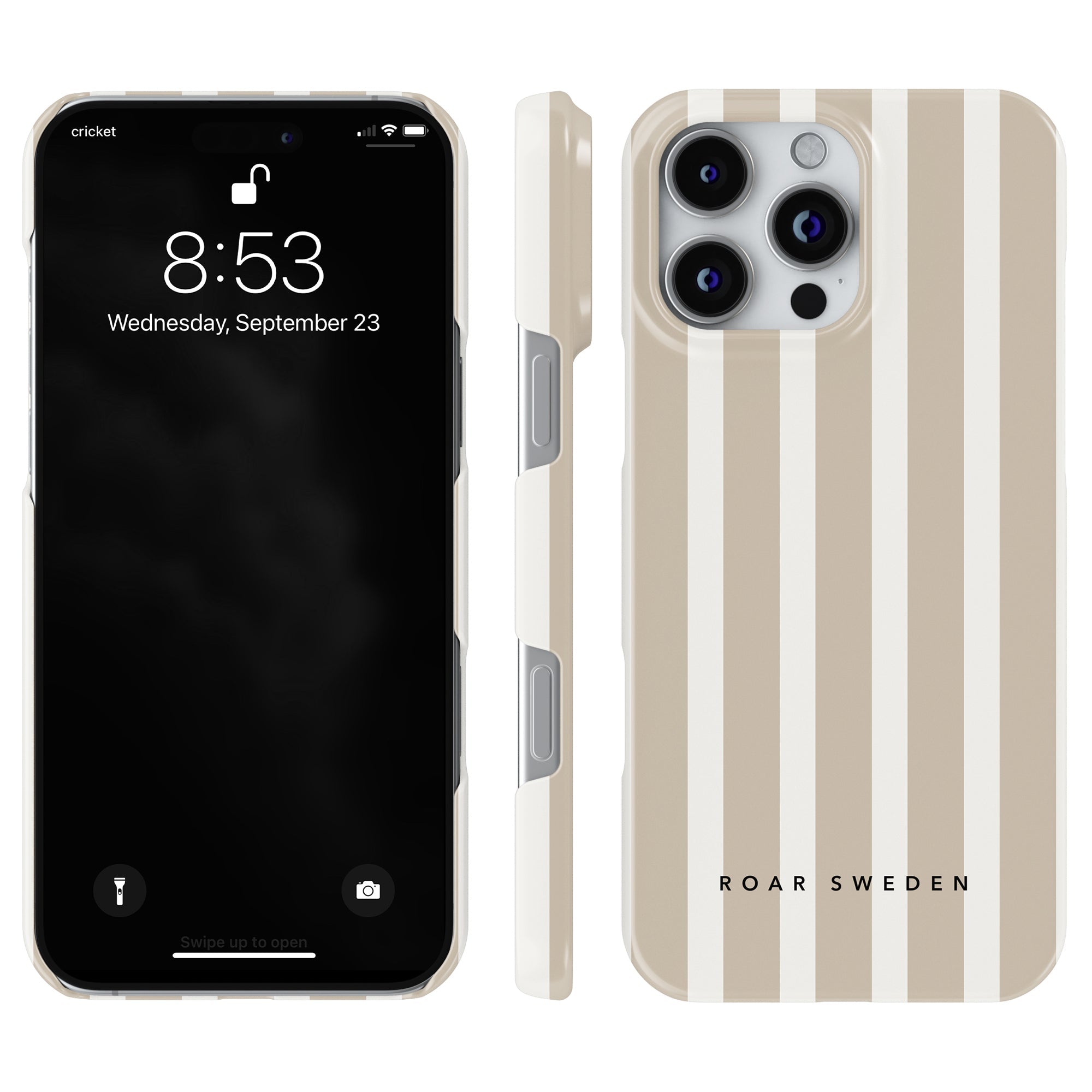 Slim mobilskal – Sand Stripes