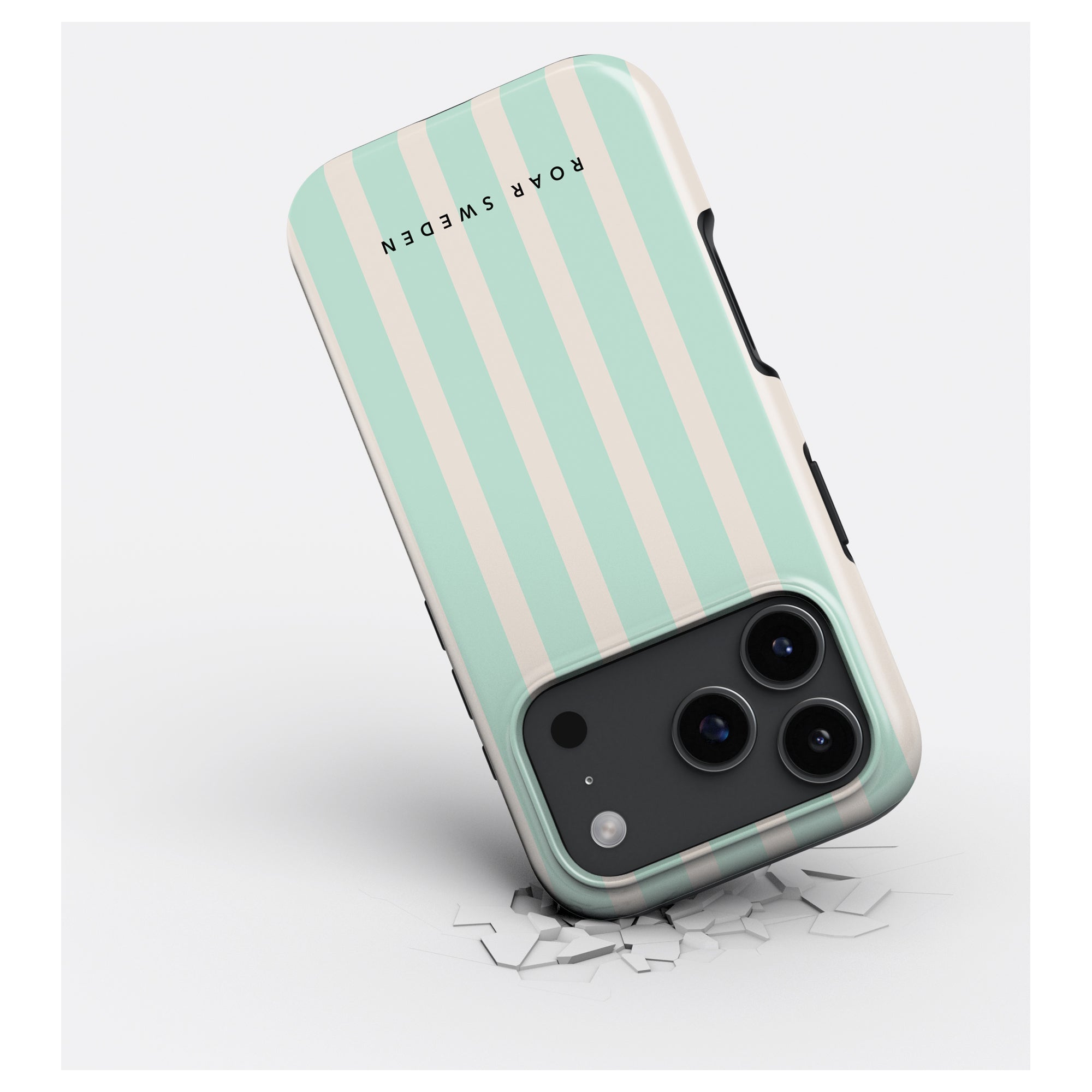 Seafoam Stripes - Magsafe Tough Case - Roar Sweden
