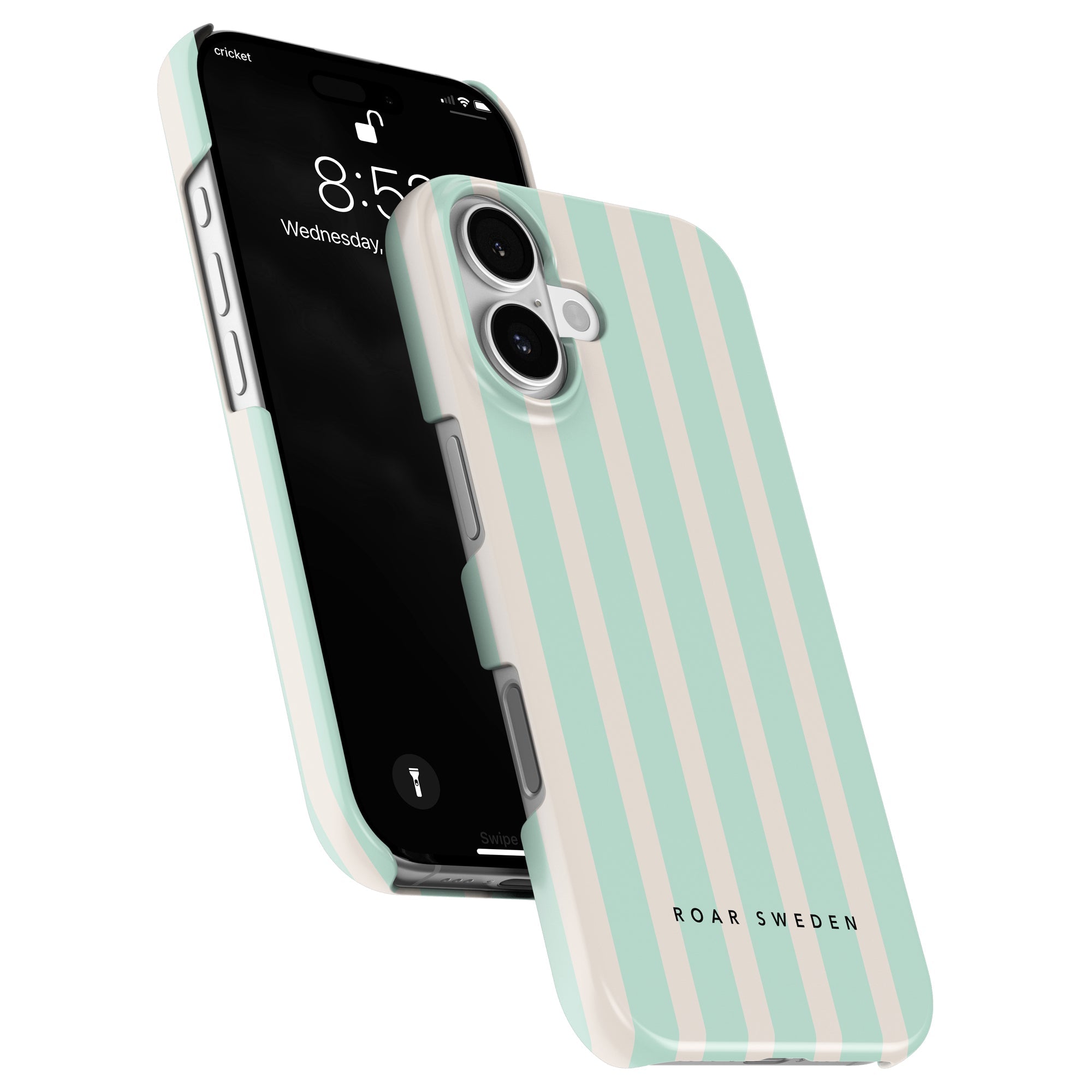 Seafoam Stripes - Slim case - Roar Sweden