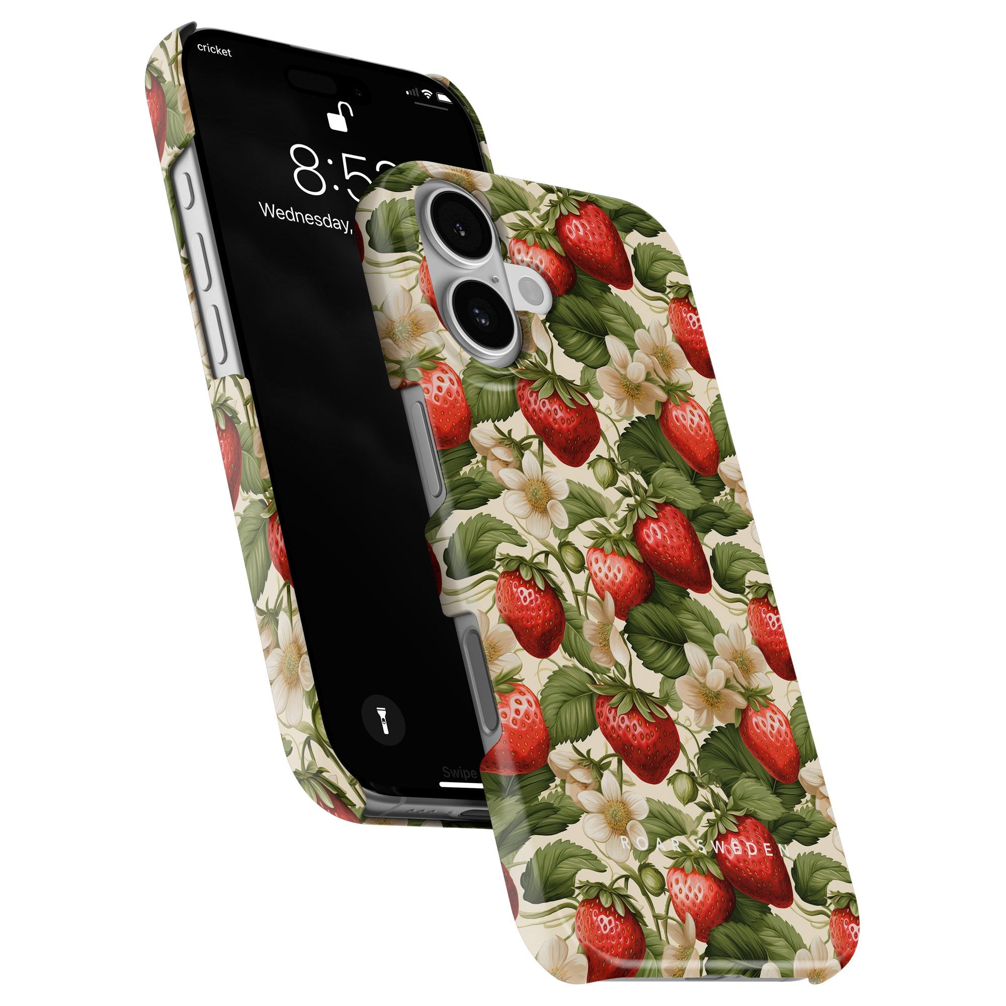 Slim mobilskal – Strawberries