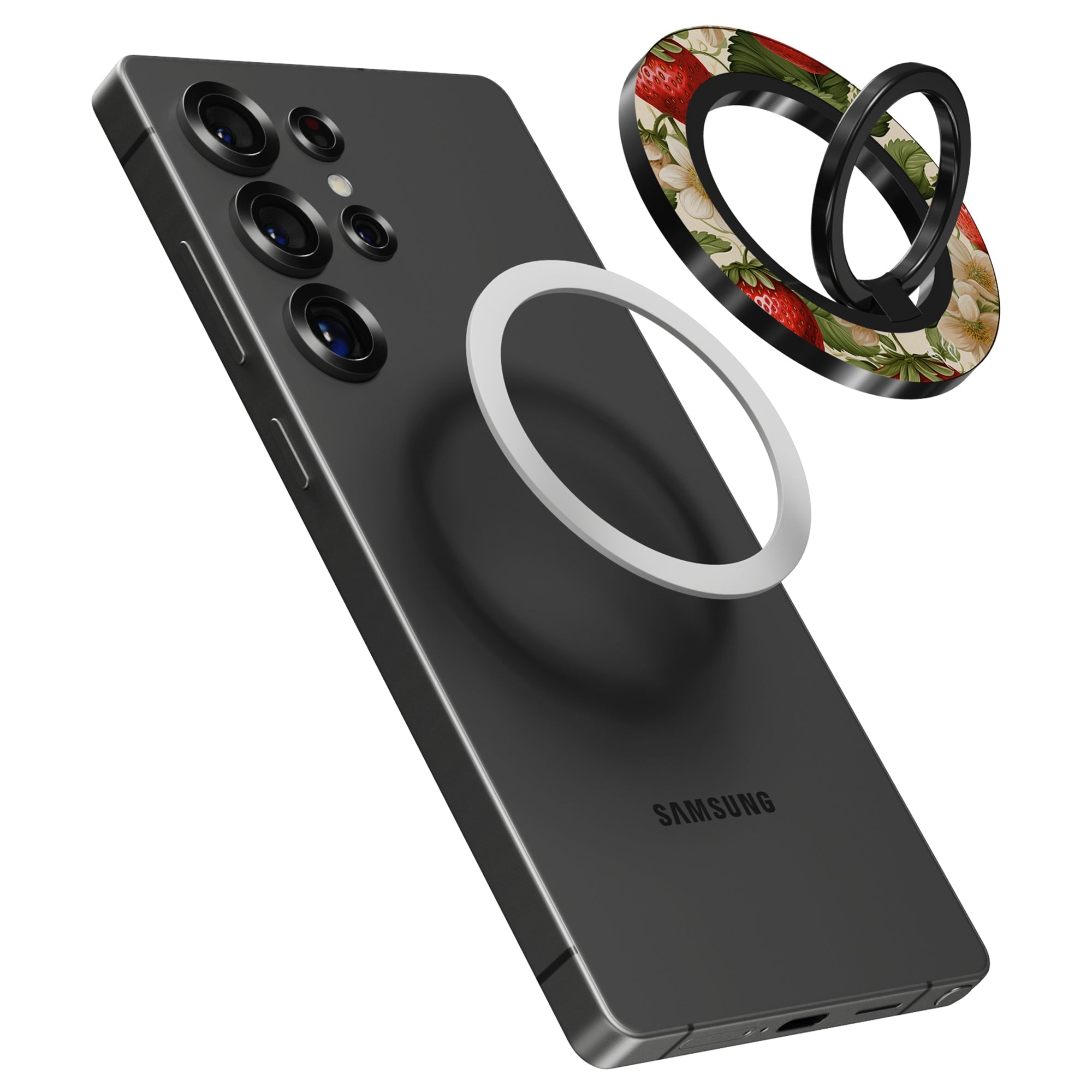 Strawberries - Magnetring – magnetring för mobil