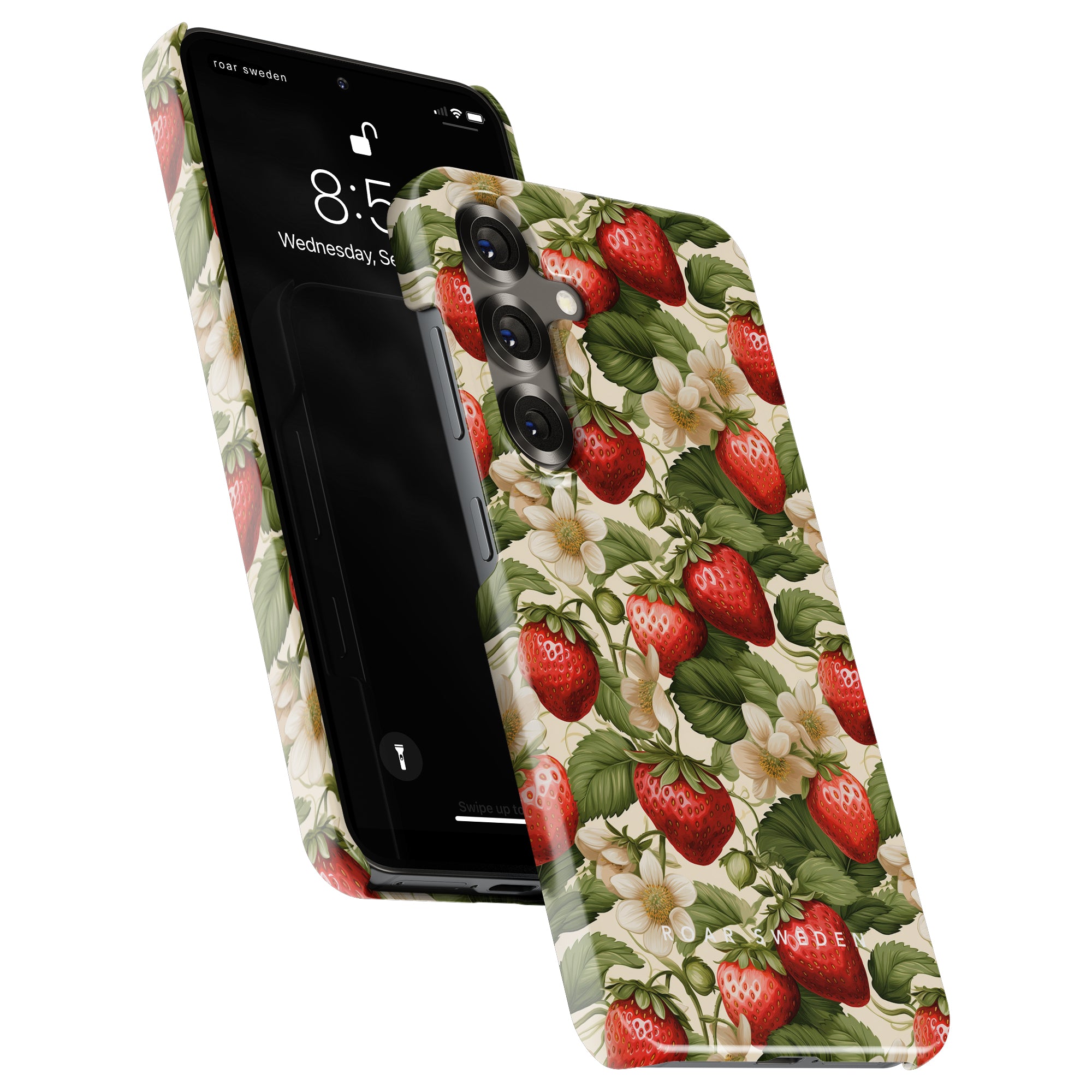 Slim mobilskal – Strawberries