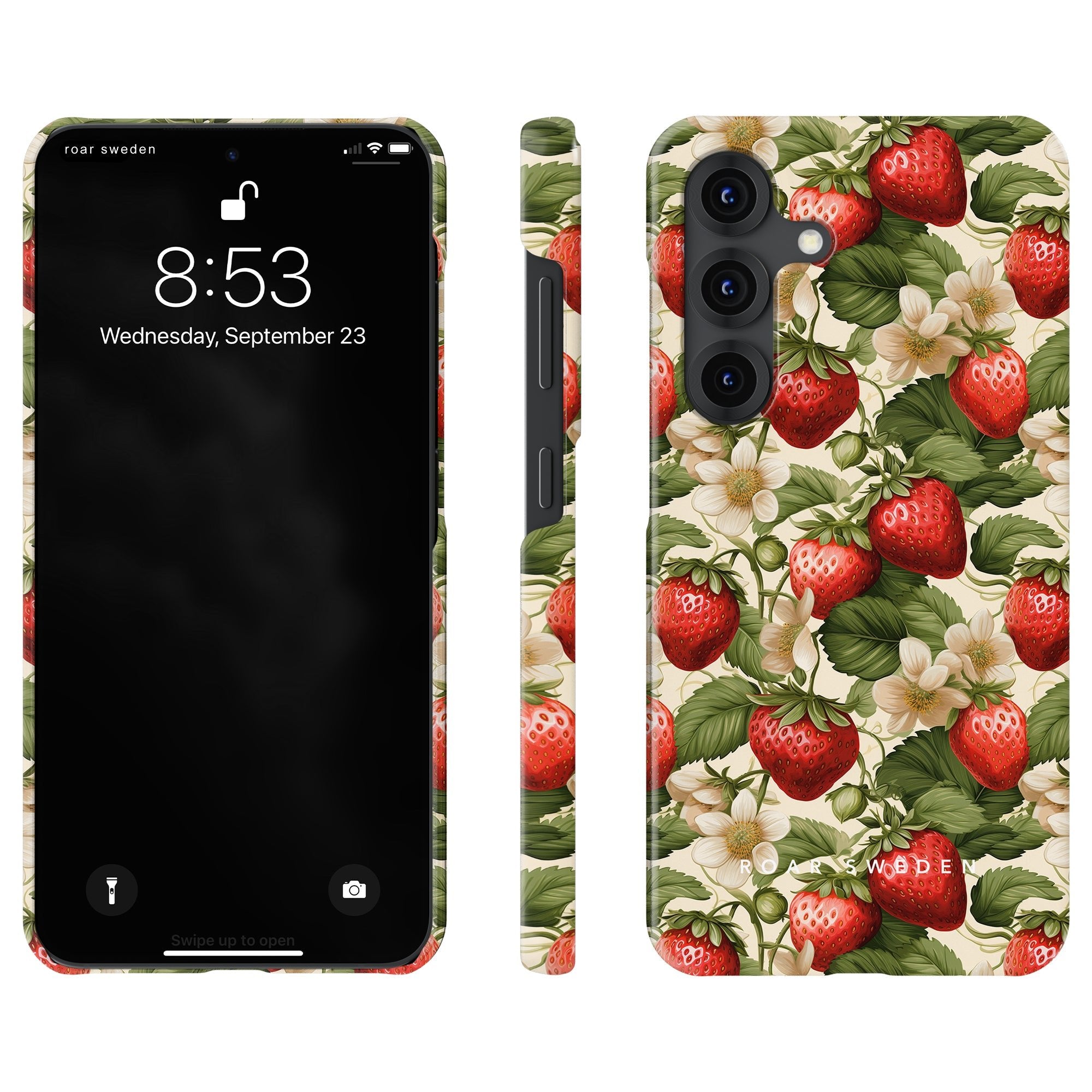 Slim mobilskal – Strawberries