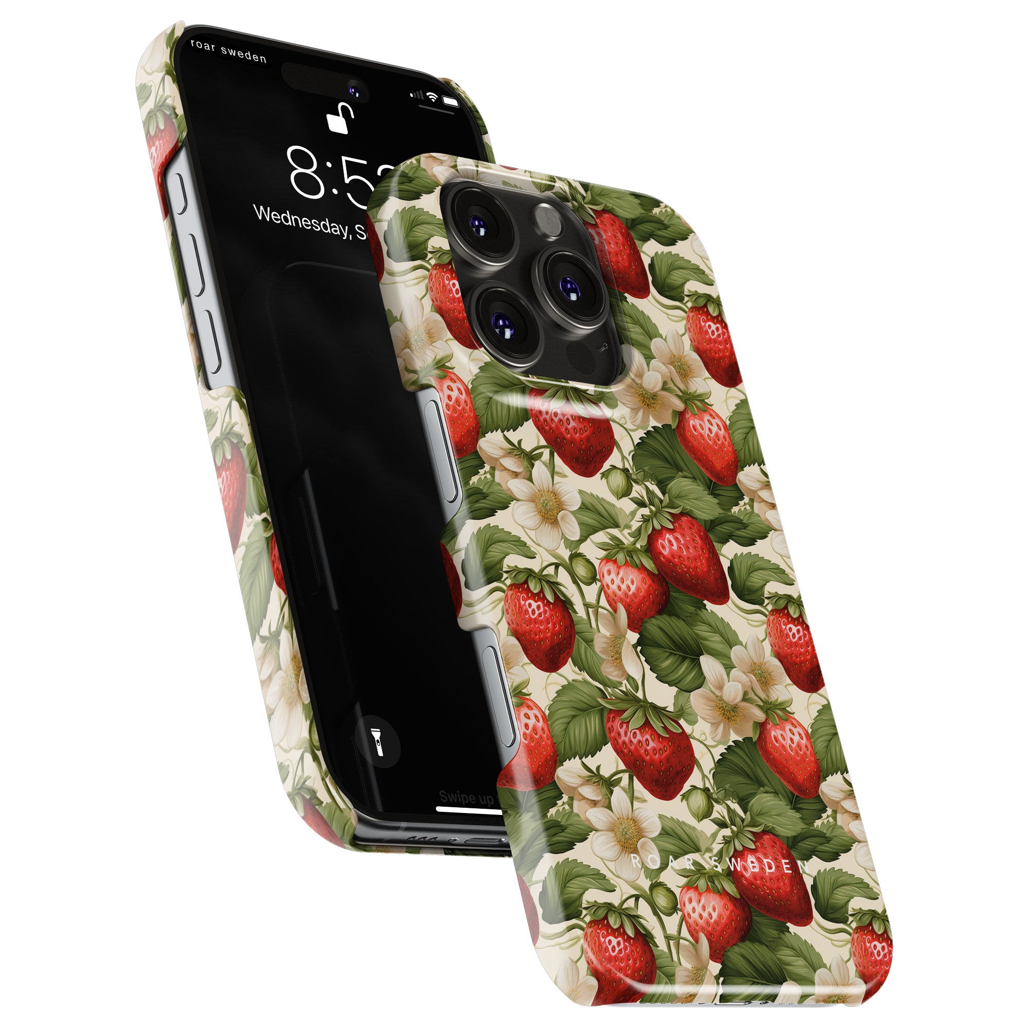 Slim mobilskal – Strawberries