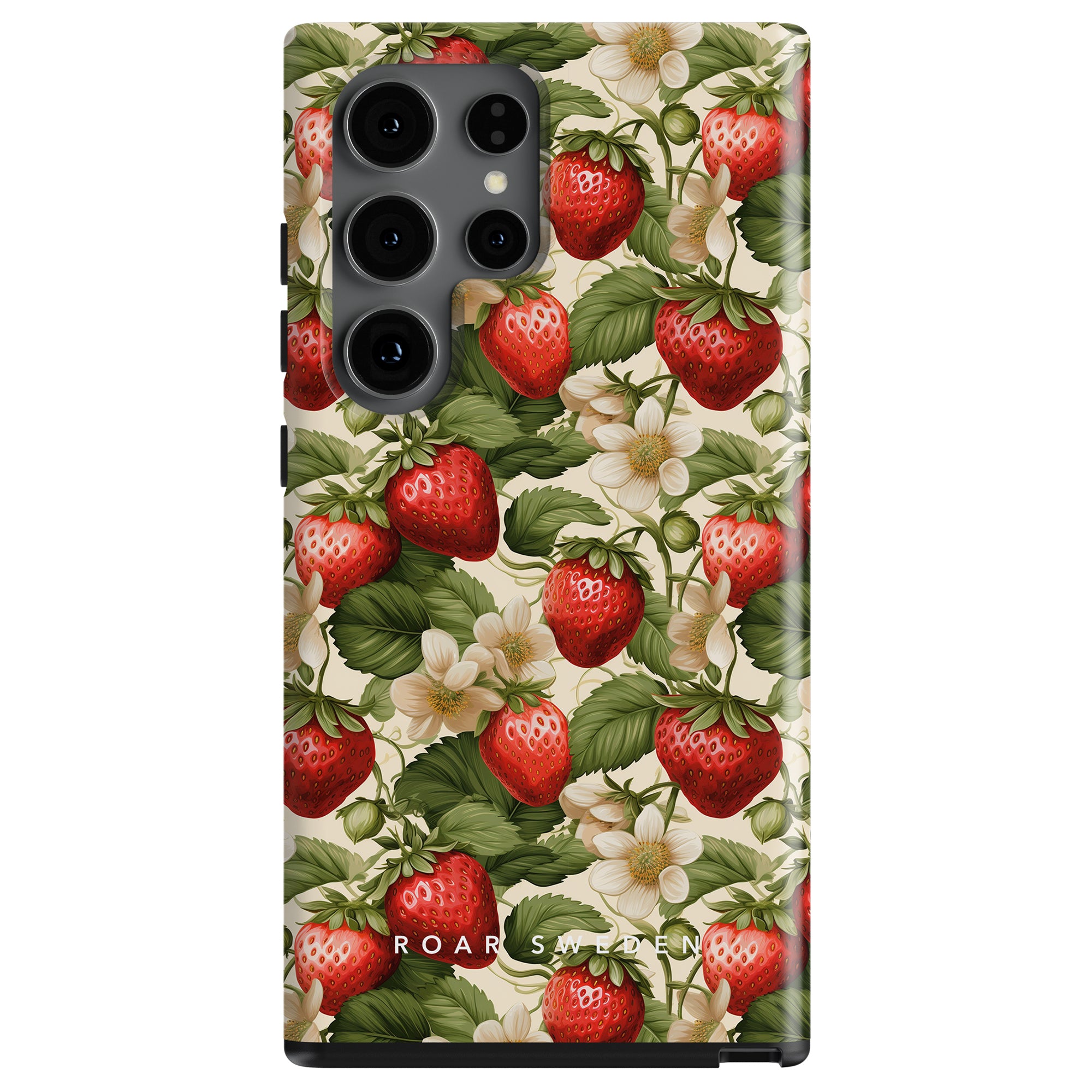 A smartphone with a Strawberries - Tough Case from the exotic collection.