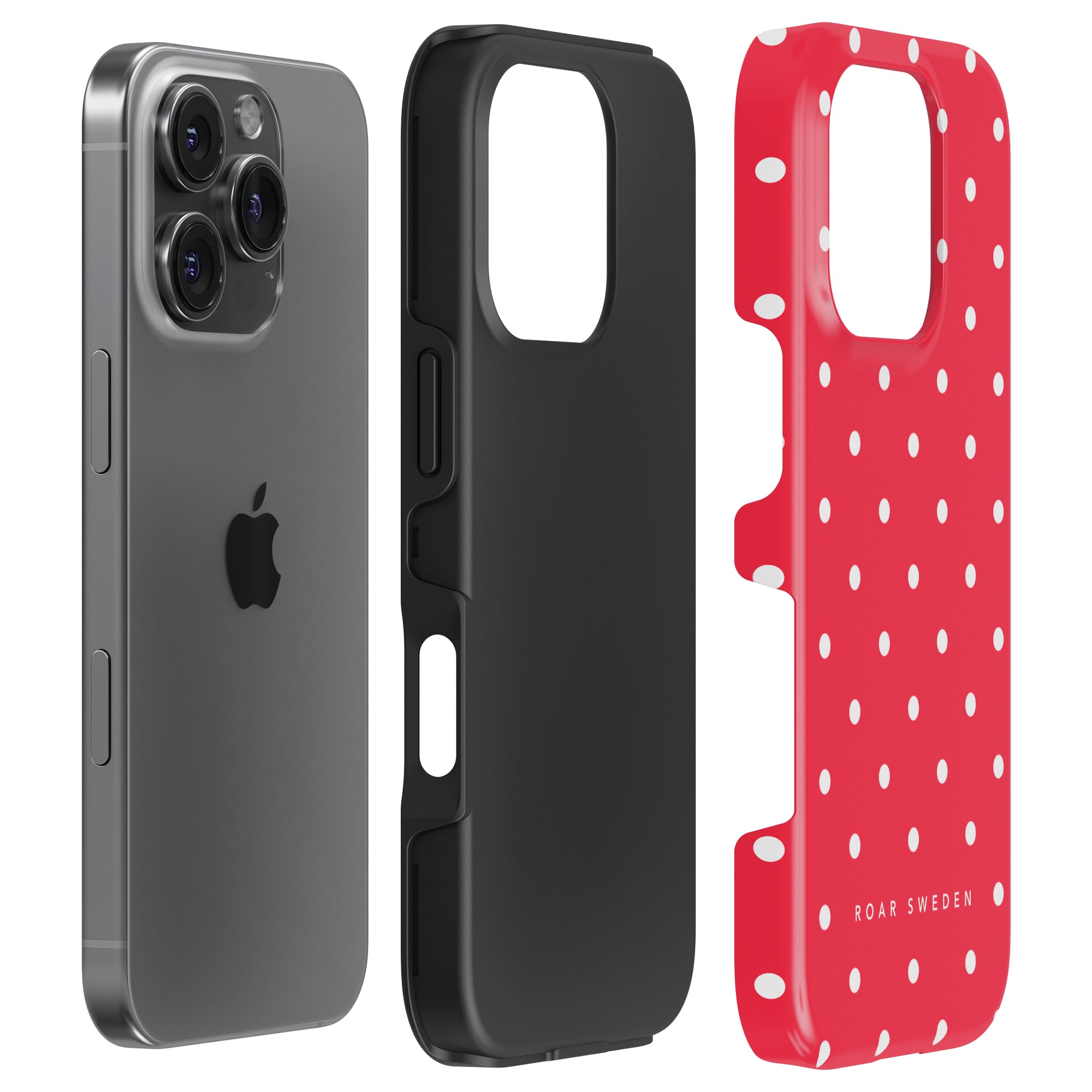 Strawberry Dots - Tough Case - Roar Sweden