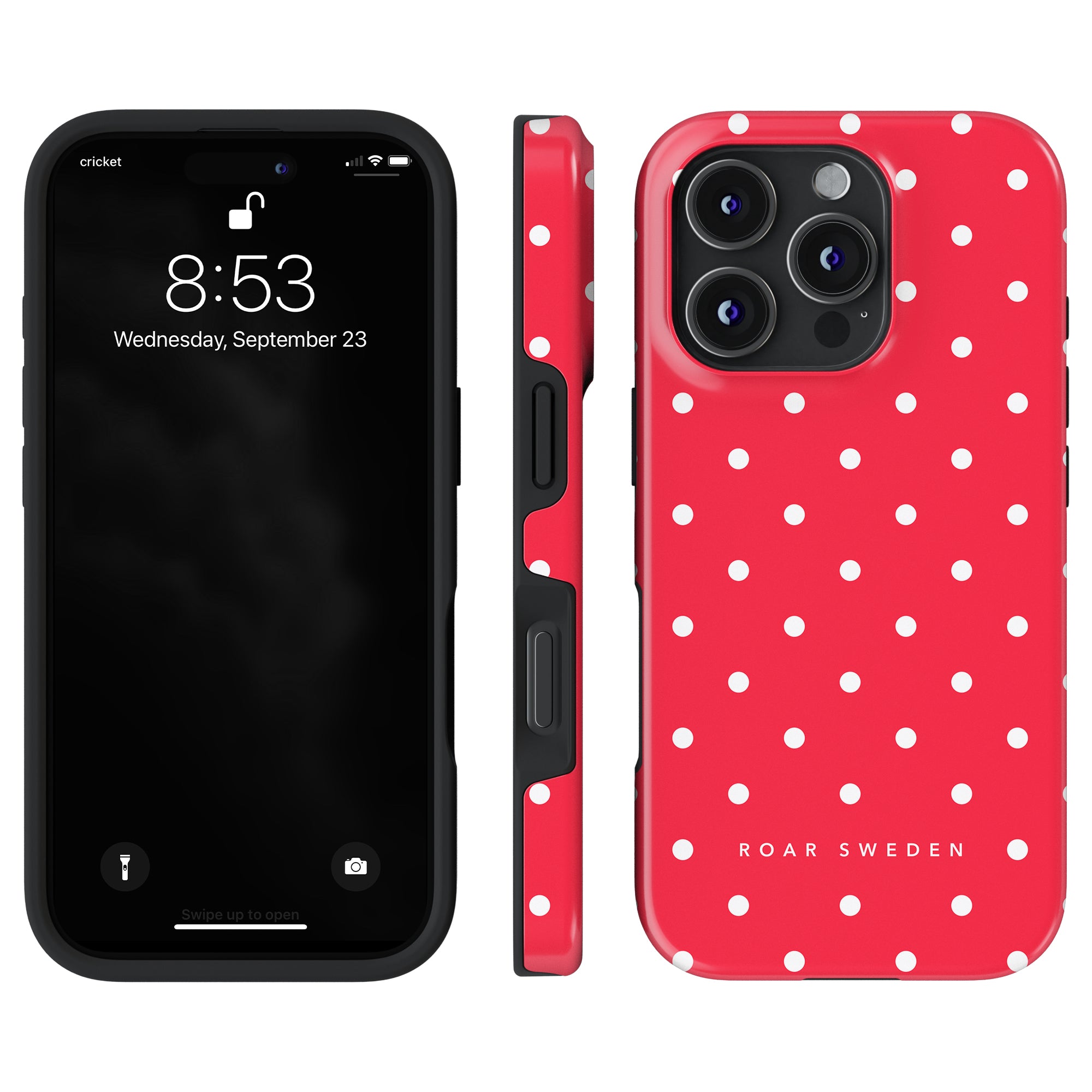 Strawberry Dots - Tough Case - Roar Sweden