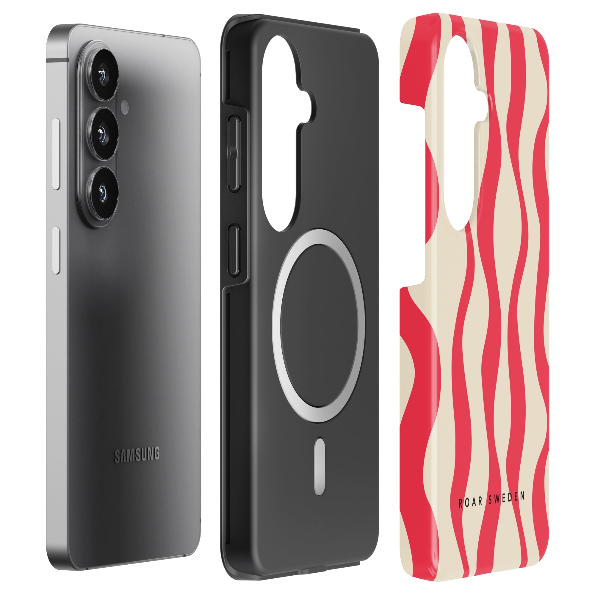 Strawberry Waves - Magnetic Tough Phone Case - Roar Sweden