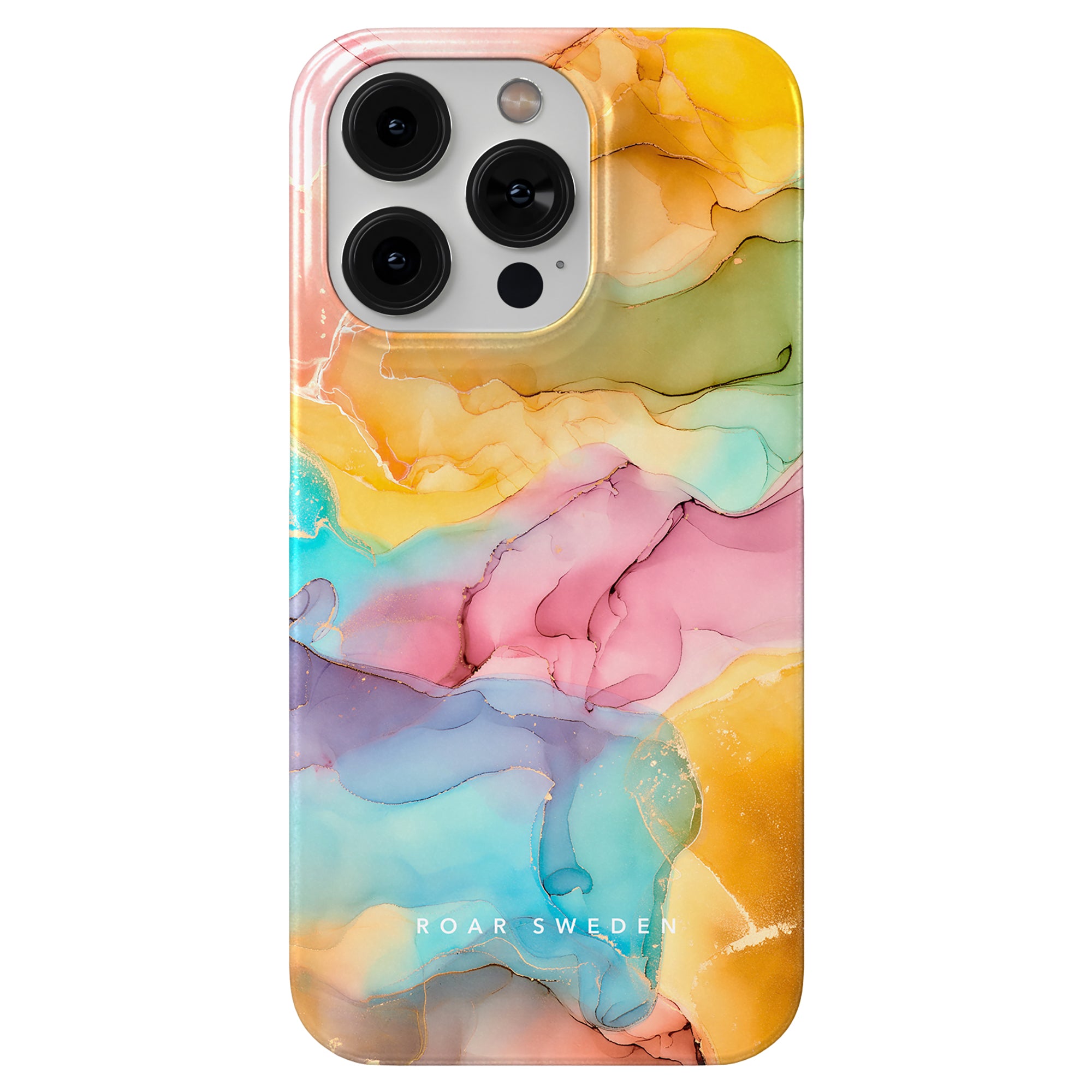A slim and colorful Summer Breeze - Slim case that skyddar mobil for the iPhone 11.