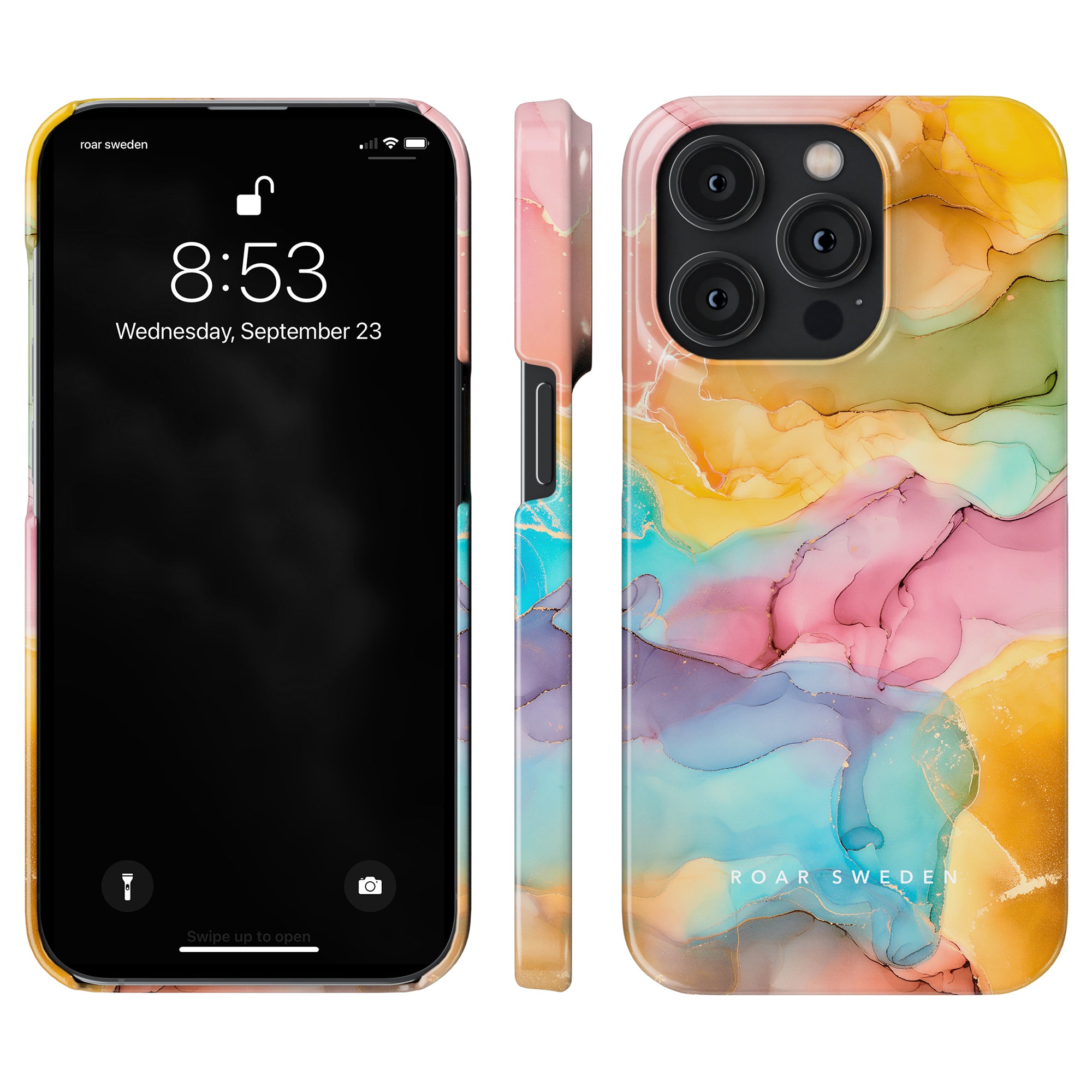 A slim and colorful Summer Breeze - Slim case that skyddar the iPhone 11 Pro.