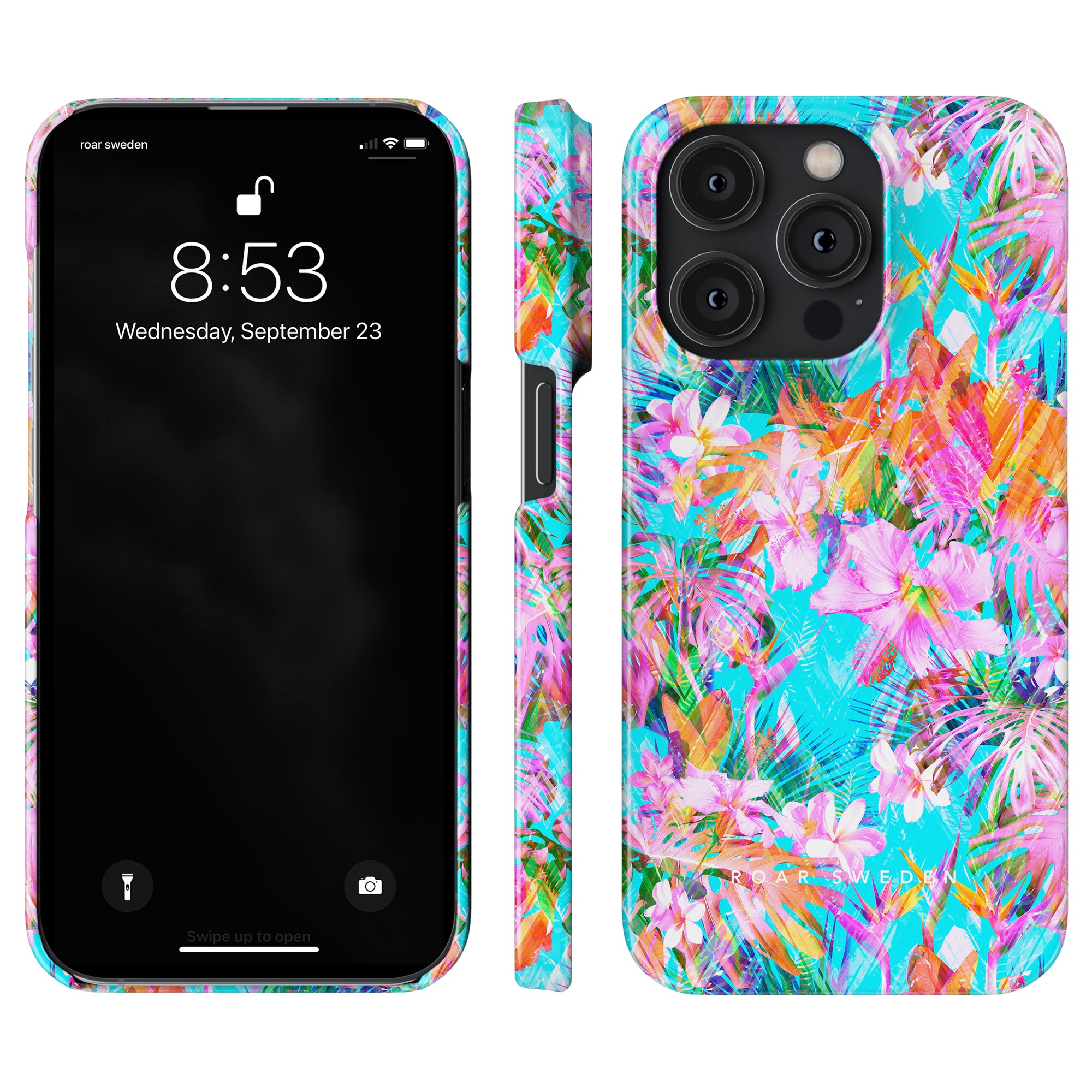 Summer Burst - Slim case tropical floral case for iPhone 11 Pro with skyddande egenskaper and blommönstret. Perfect SEO keywords: mobilskal.