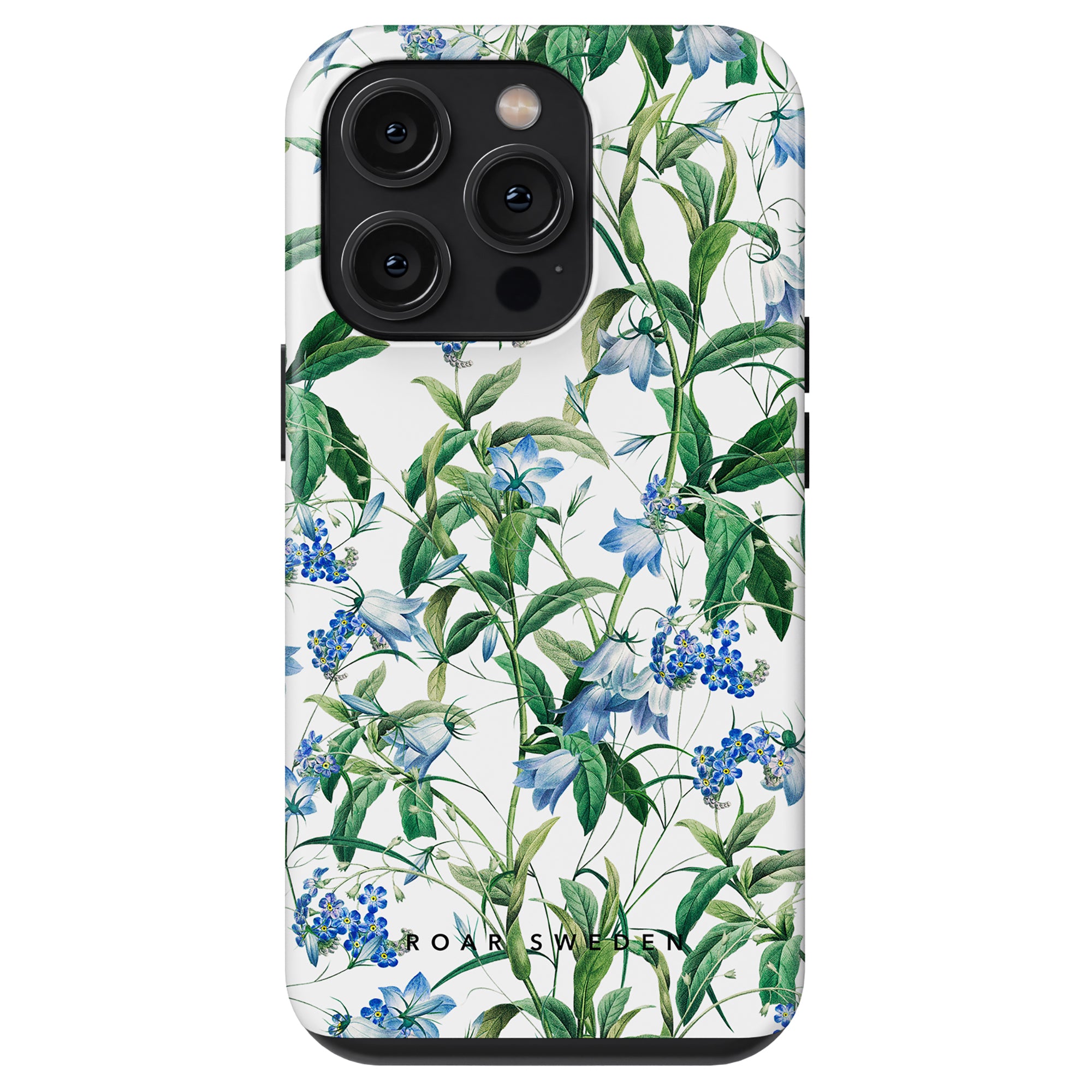 Blue Bells - Tough Case with a floral pattern, exfoliating triple-camera setup, and skincare-inspired design.