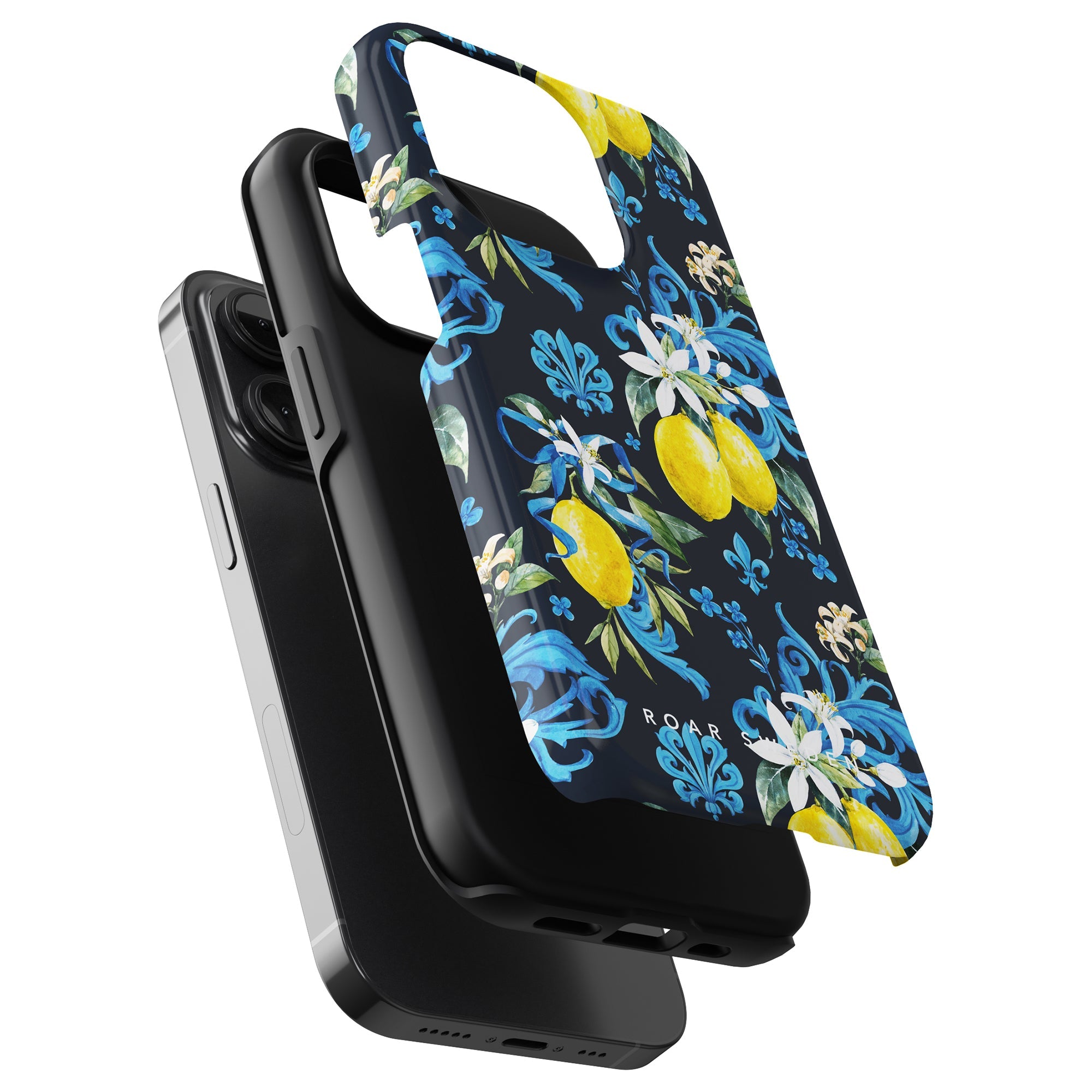 Toscana - Tough case with a floral patterned mobilskal featuring lemons.