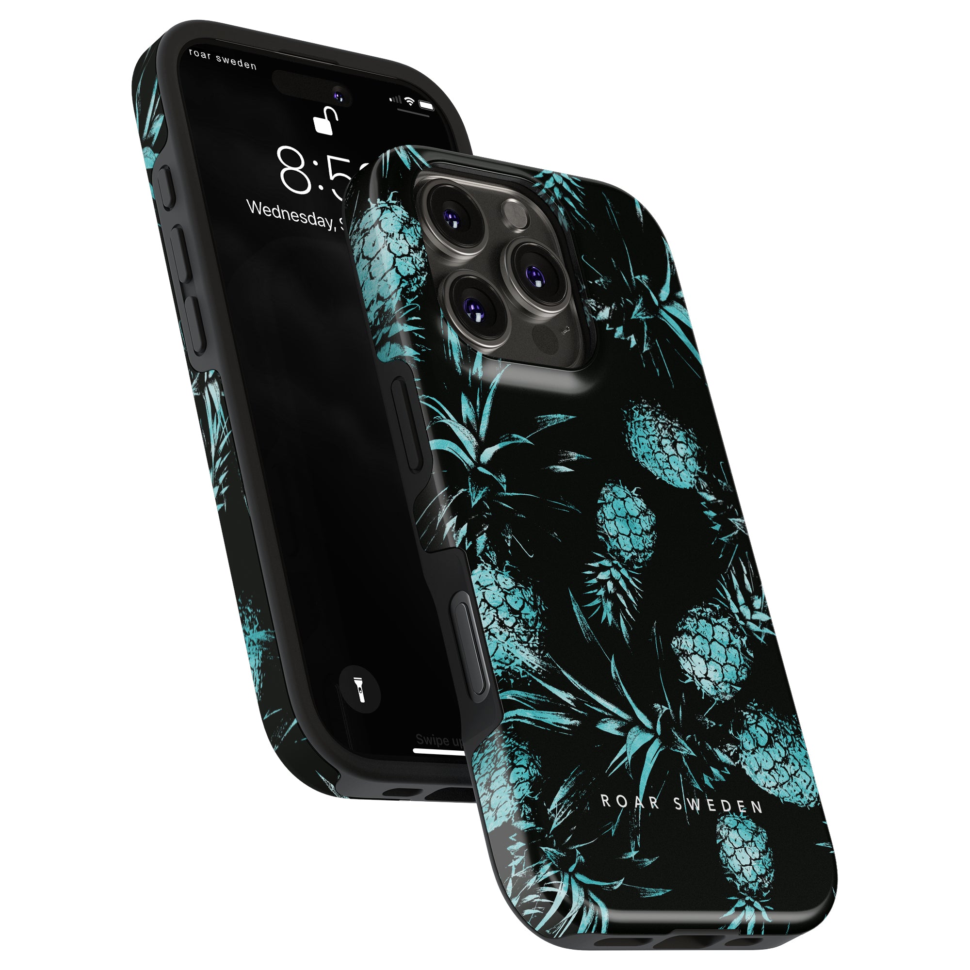 Tough mobilskal – Turquoise Pineapples