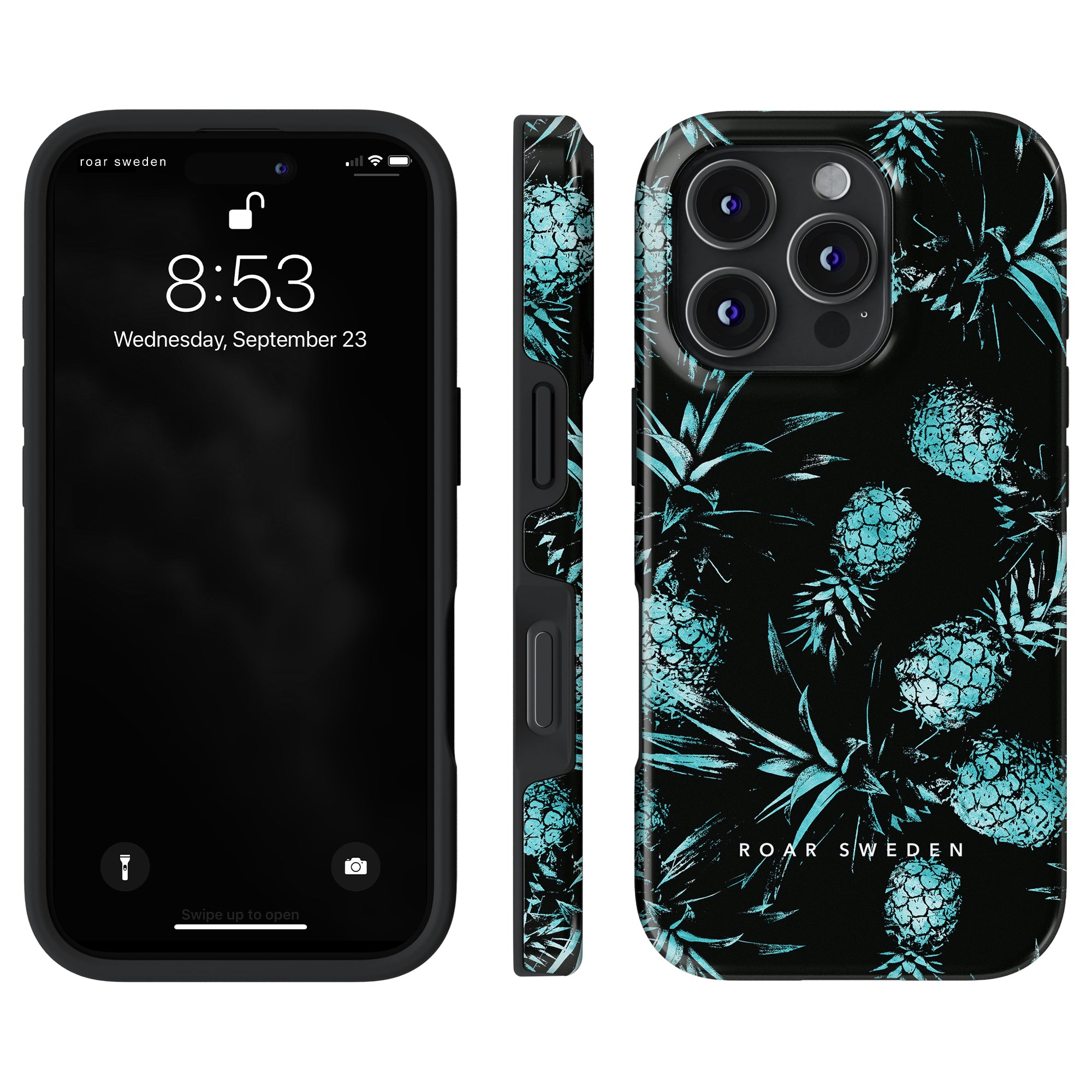 Tough mobilskal – Turquoise Pineapples