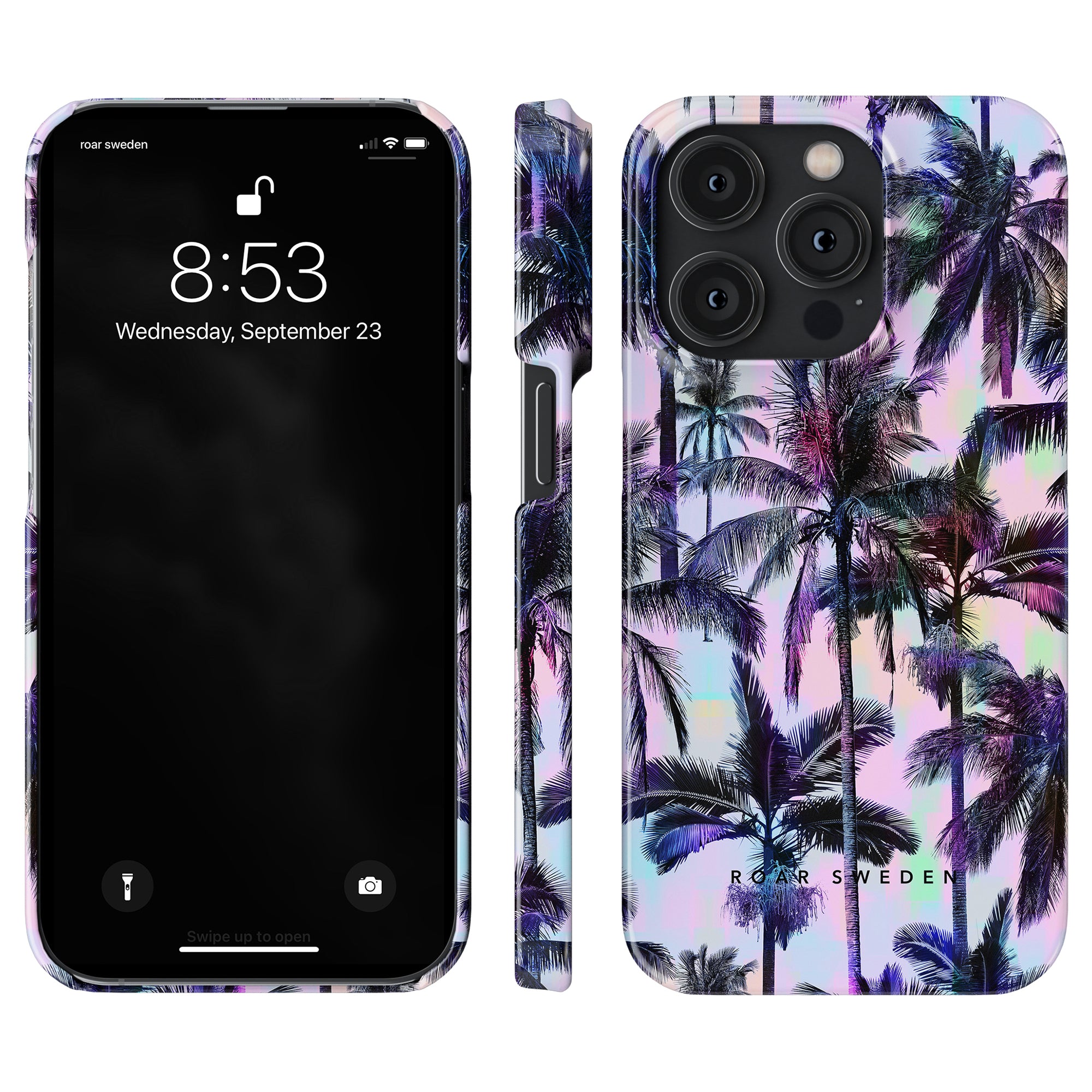 Neon Palms - Slim fodral till iPhone 11 är en trendig och snygg accessoar som kombinerar skydd och estetik. Fodralet har ett vackert designat palmträdsmönster som ger en touch av tropisk elegans till din enhet.