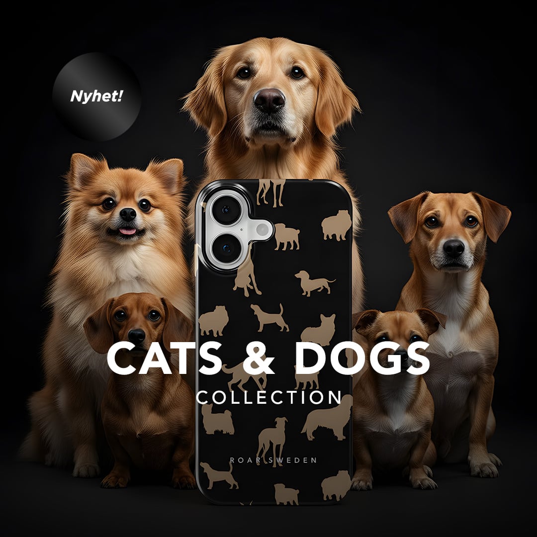Cats & Dogs – ny kollektion med mönstrade mobilskal för iPhone och Samsung