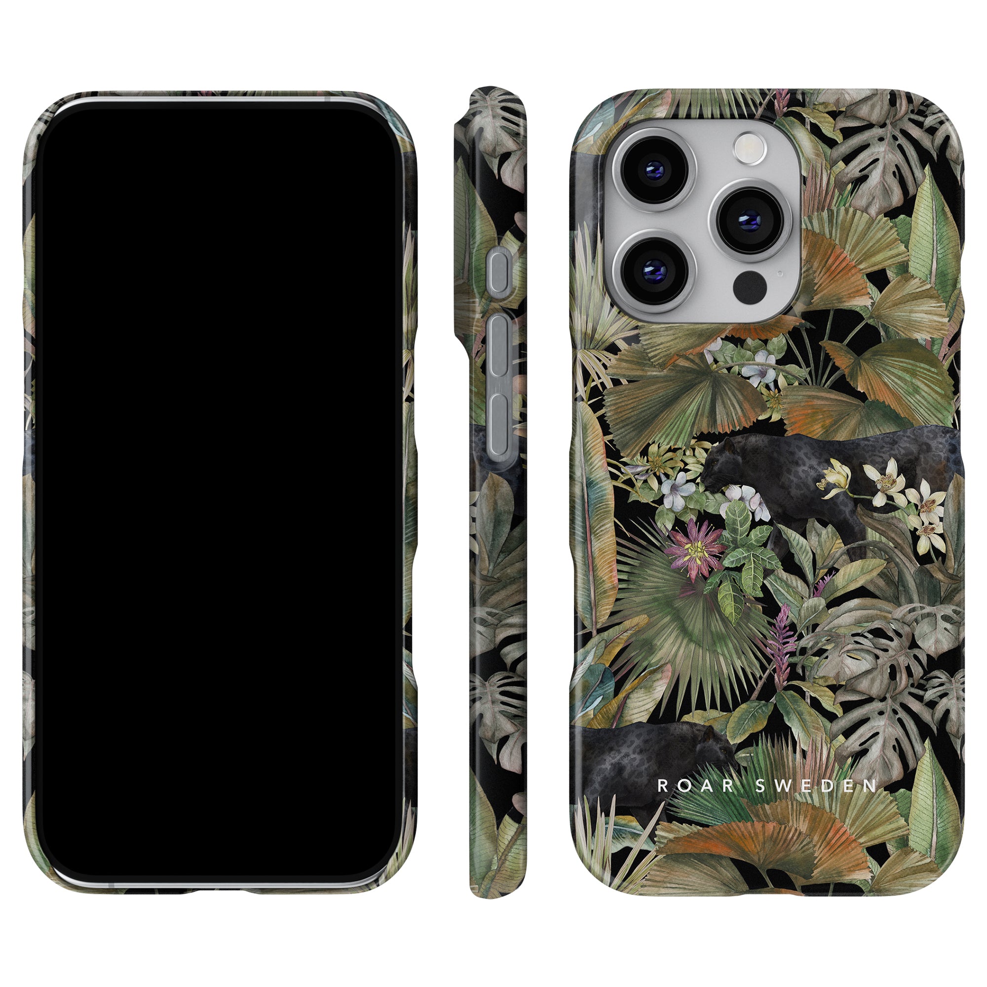 a phone case with a floral design on it