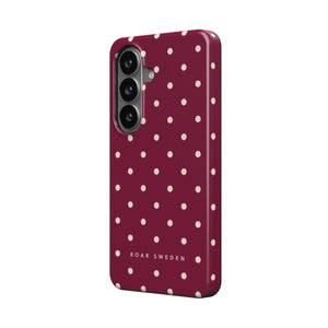 Burgundy Dots - Magnetic Tough Phone Case