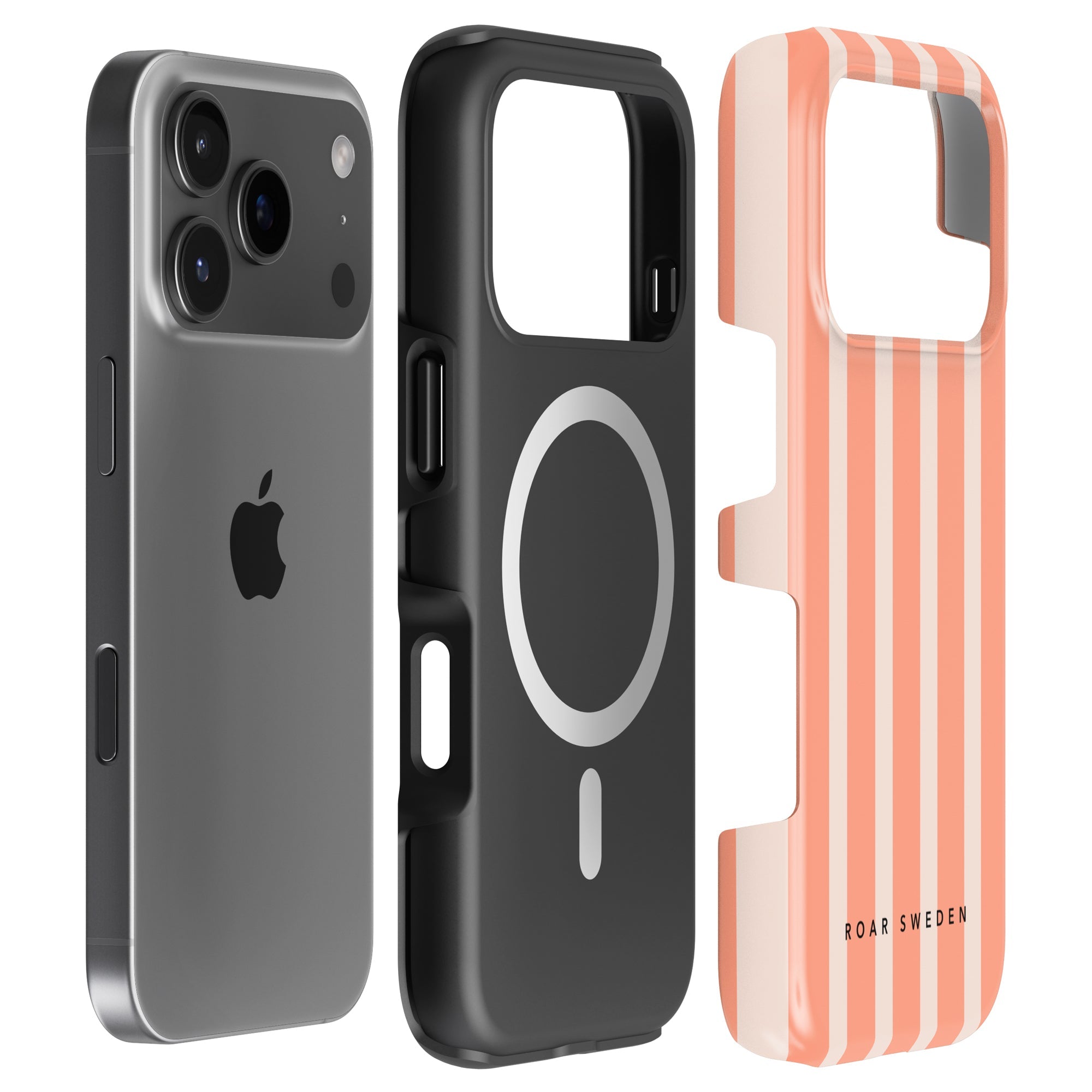 Apricot Stripes - Magsafe Tough Case - Roar Sweden