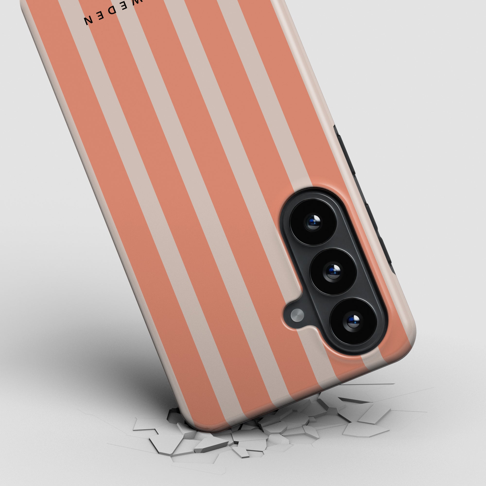 Apricot Stripes - Magnetic Tough Phone Case - Roar Sweden