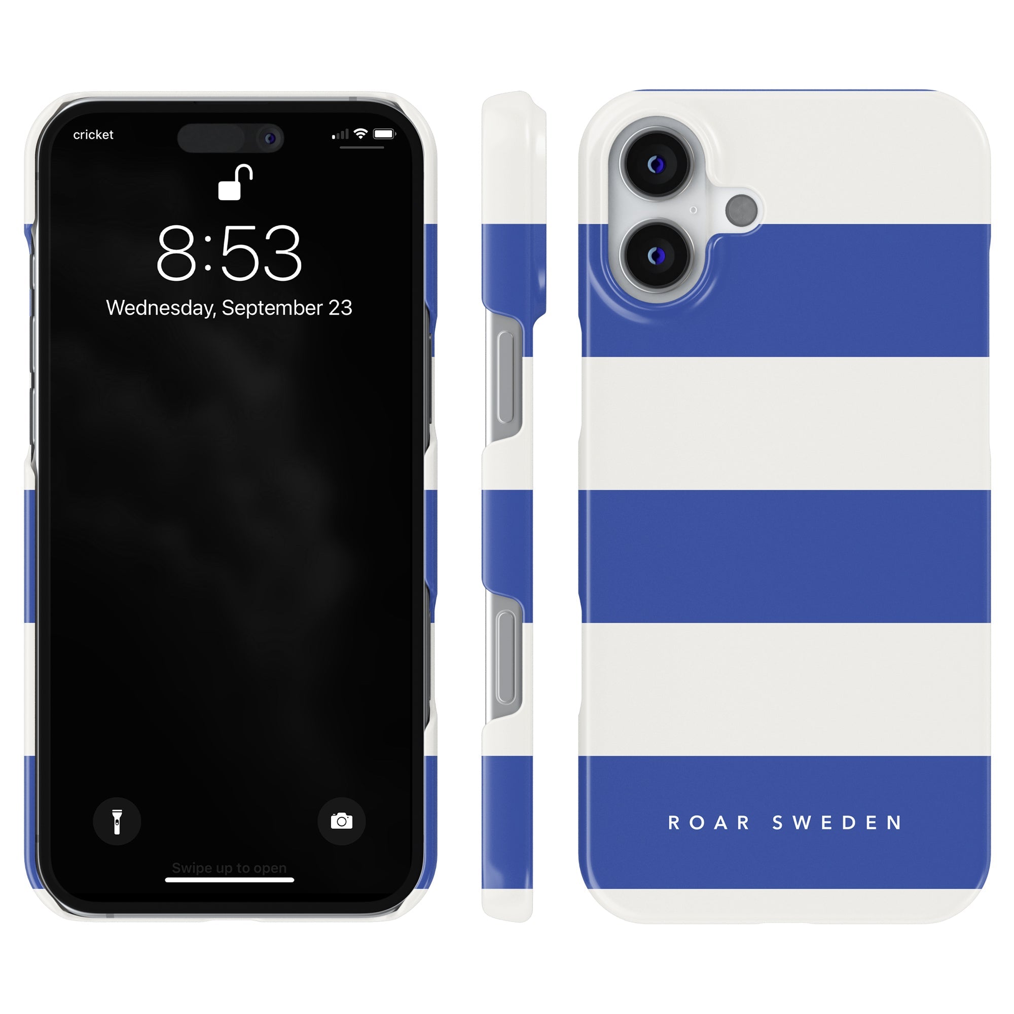 Slim mobilskal – Arctic Stripes