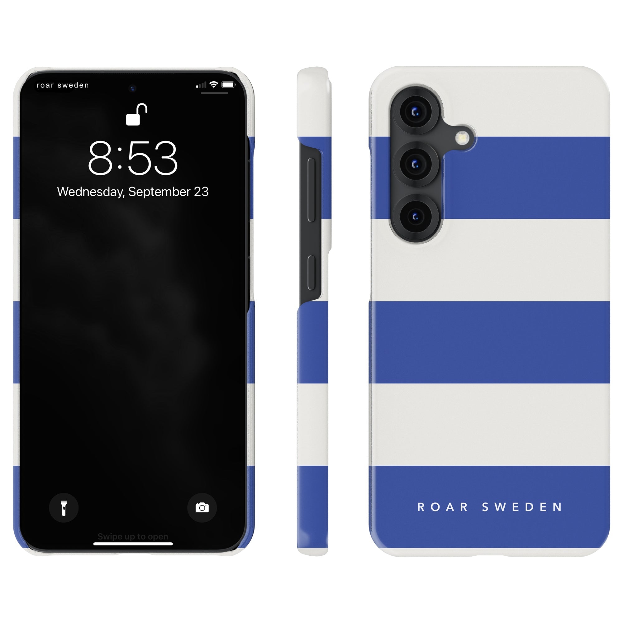Slim mobilskal – Arctic Stripes