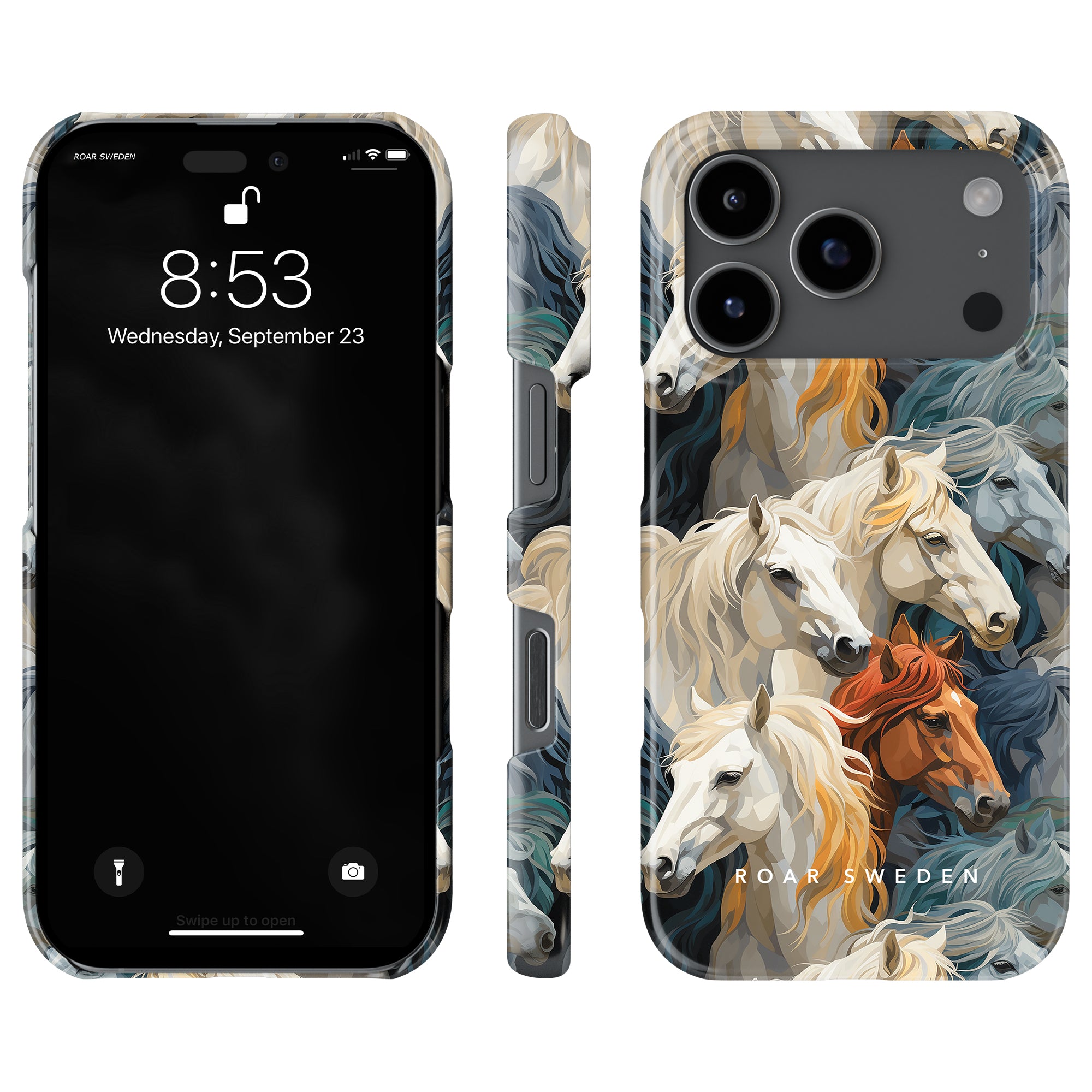 Plaid Horse Slim mobilskal – Artsy Horses