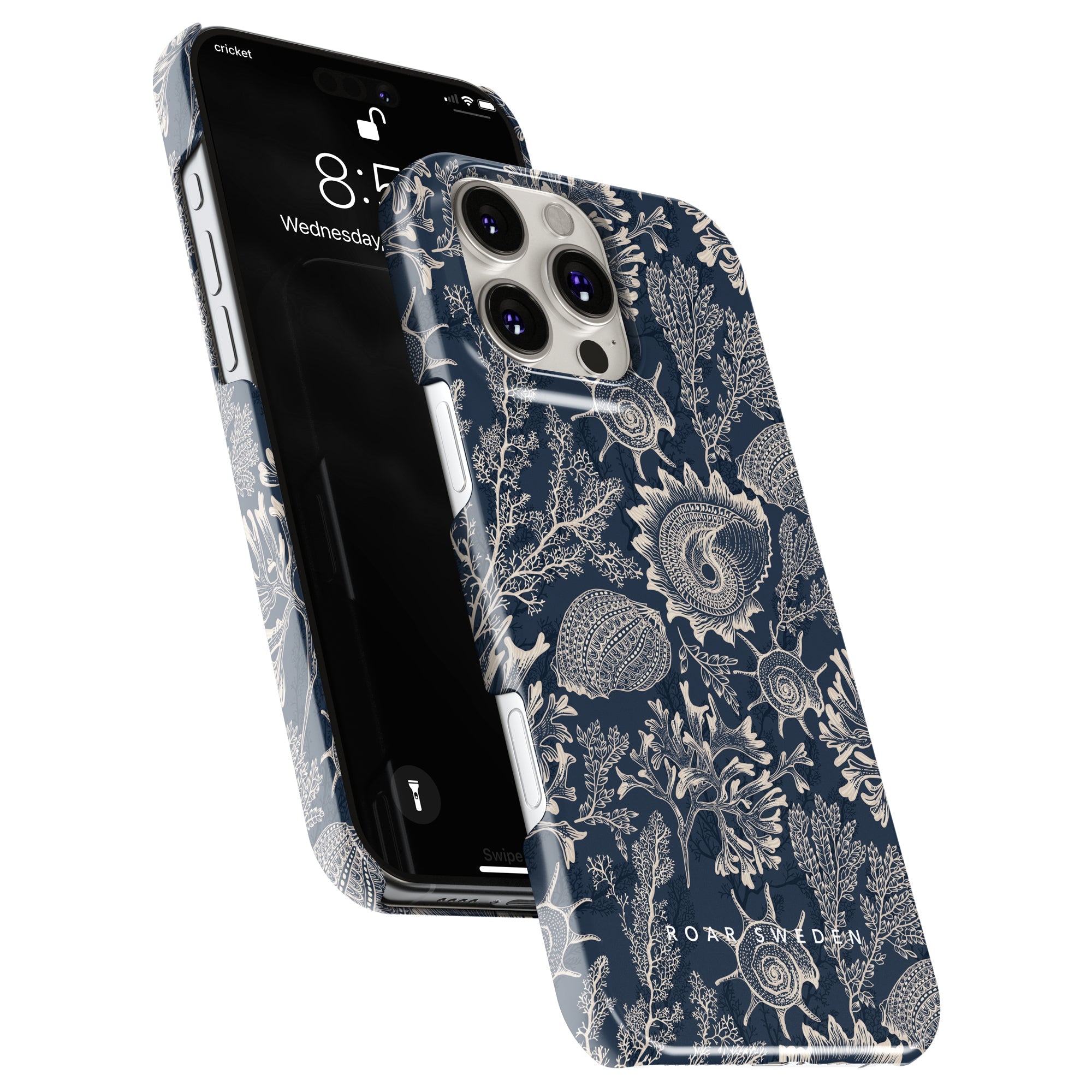 Slim mobilskal – Blue Corals