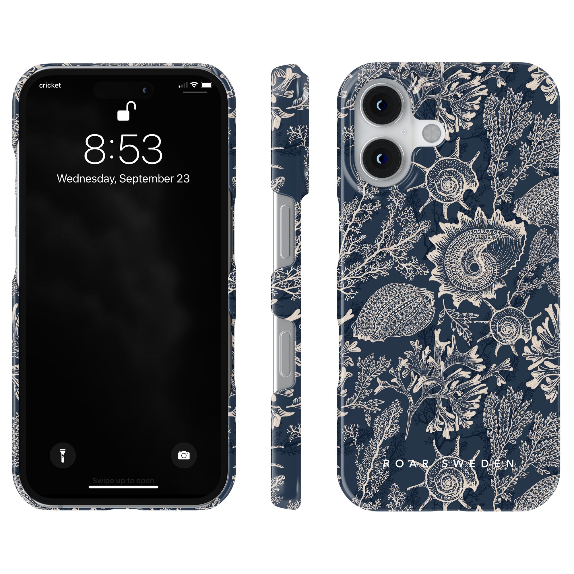 Slim mobilskal – Blue Corals