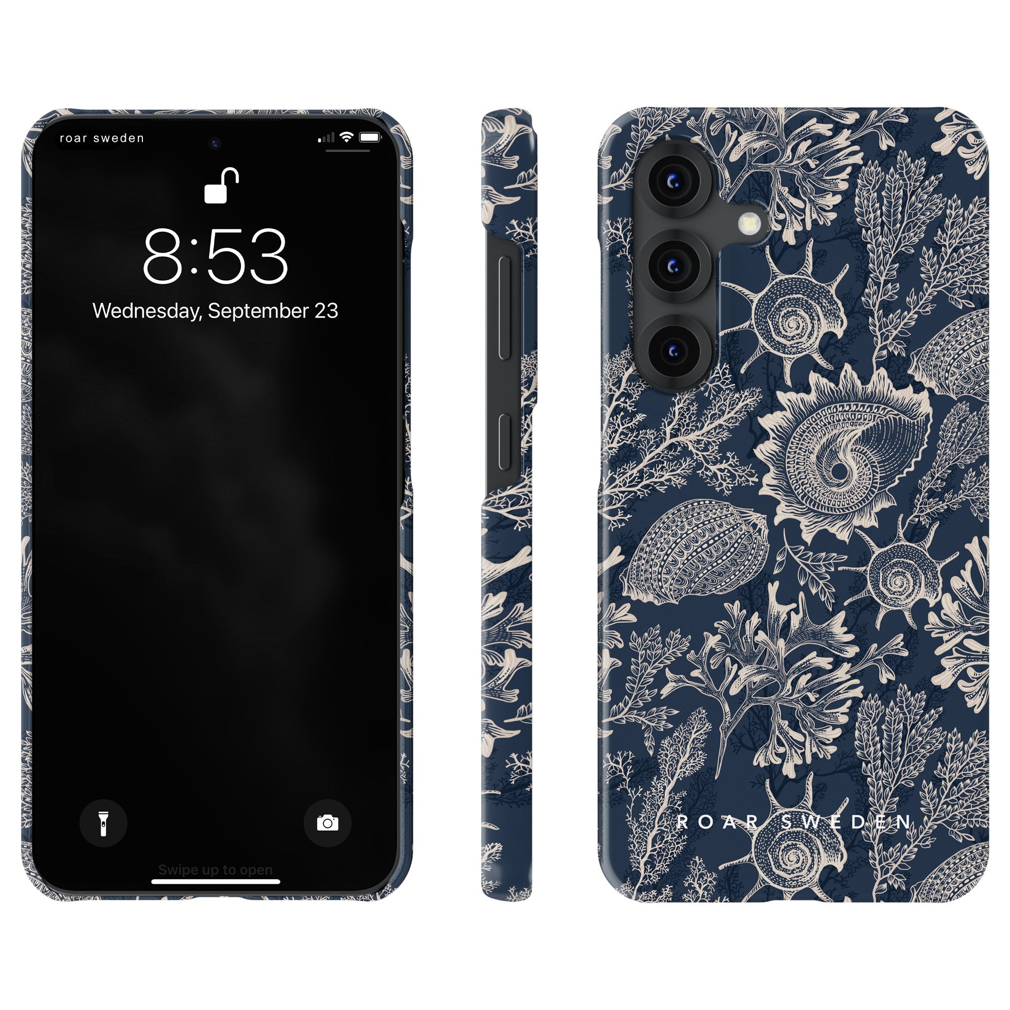Slim mobilskal – Blue Corals