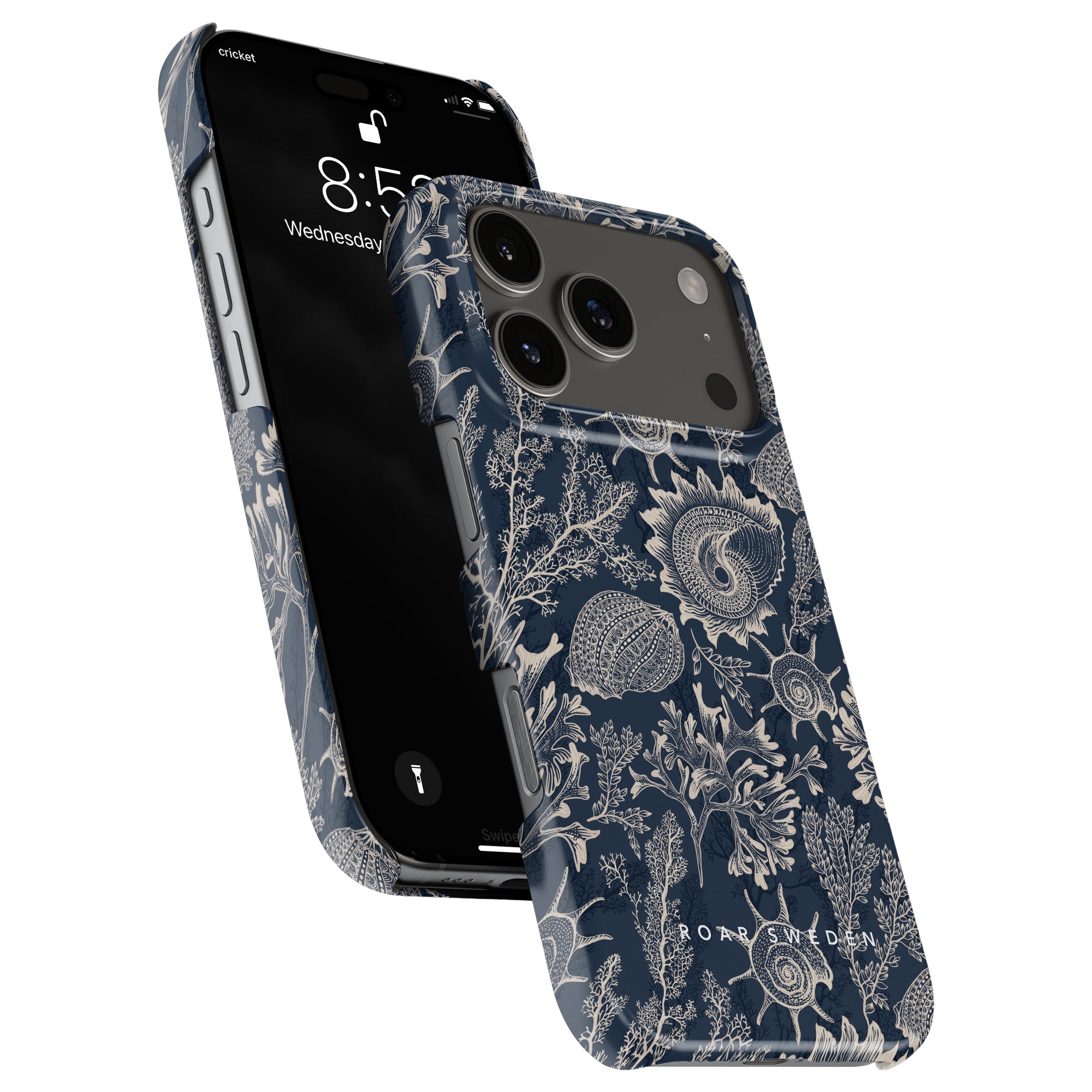 Slim mobilskal – Blue Corals