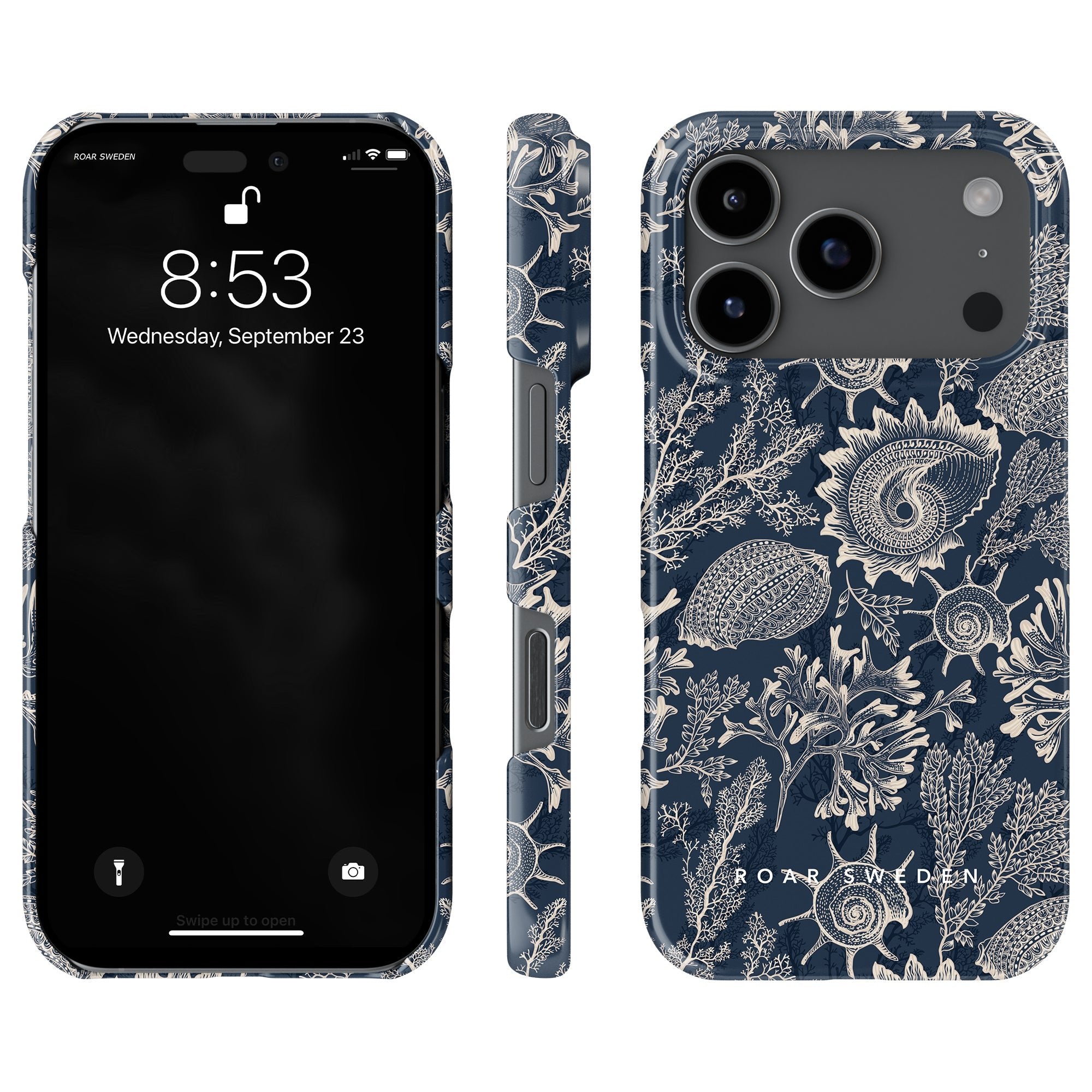 Slim mobilskal – Blue Corals