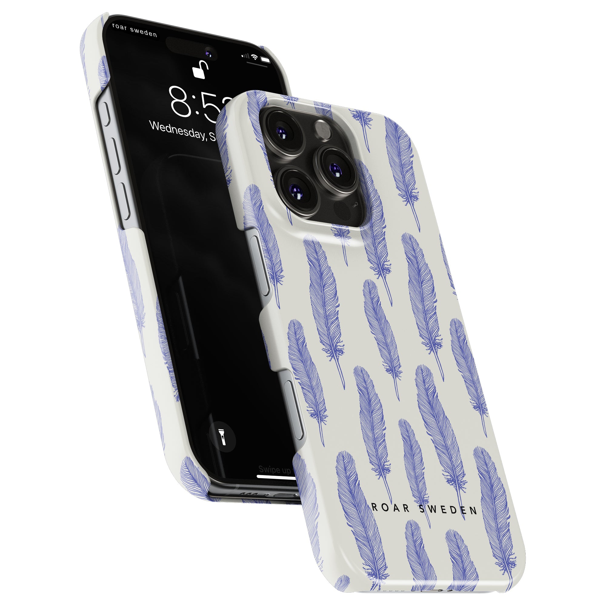 Blue Feathers - Slim case - Roar Sweden